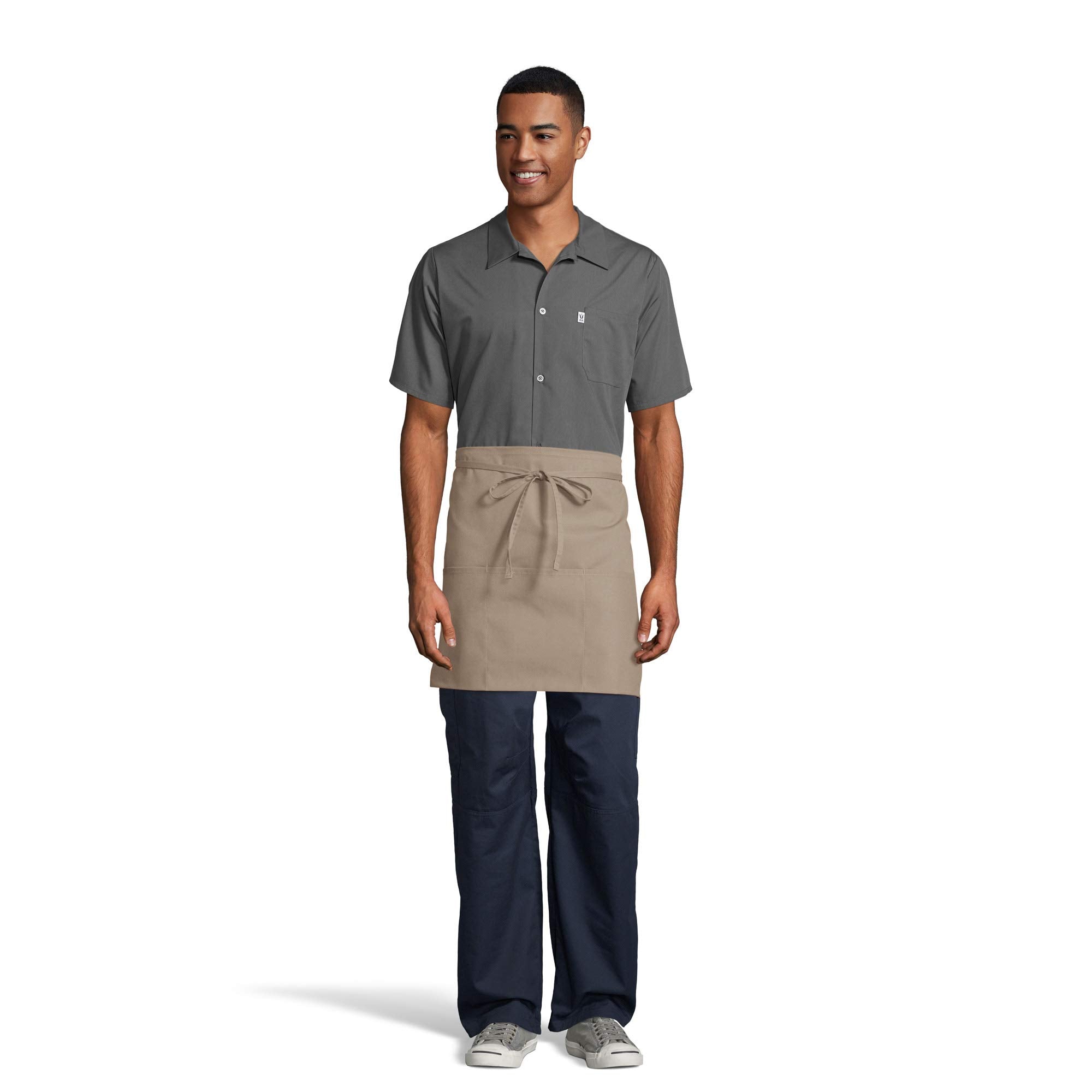 Uncommon Threads Unisex Waist Apron 22W X 18L, Khaki, One Size