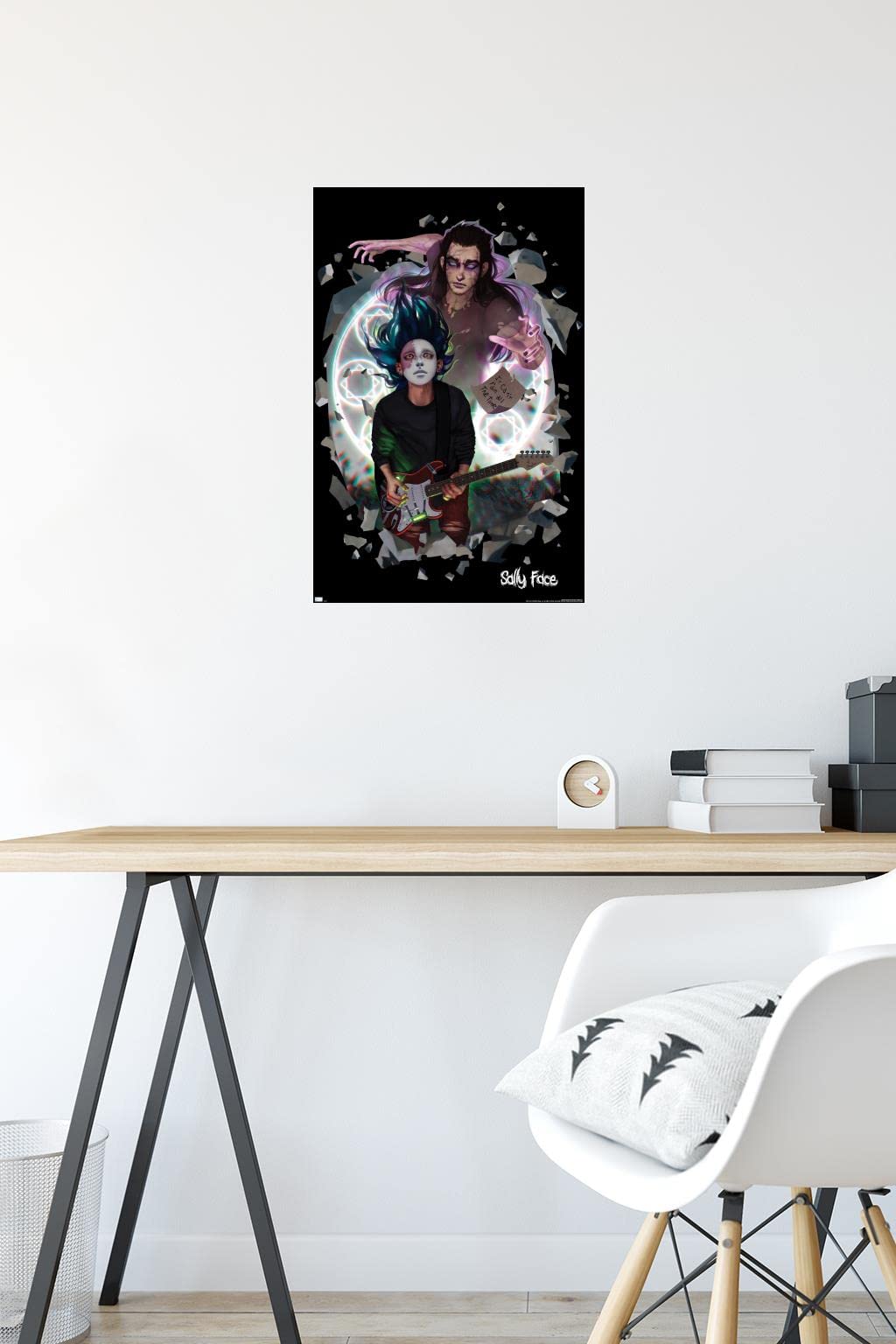 Trends International Sally Face - Rain Wall Poster, 14.72'' X 22.37'', Premium Unframed Version