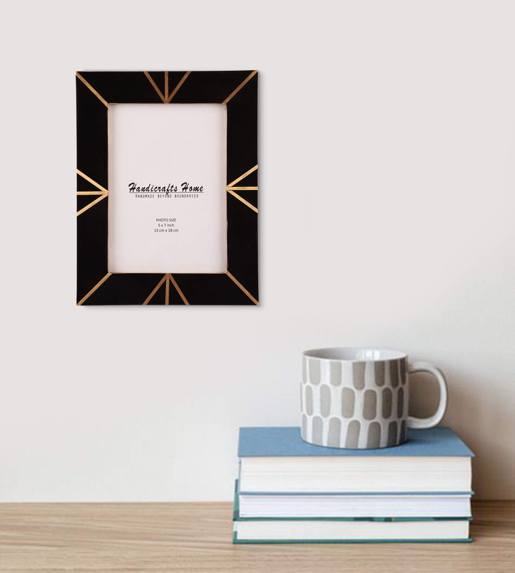 Handicrafts Home 5x7 Picture Frames Pack of 2 - Deco Collection Handcrafted Photo Frames, Perfect for Wall & Tabletop Display, I