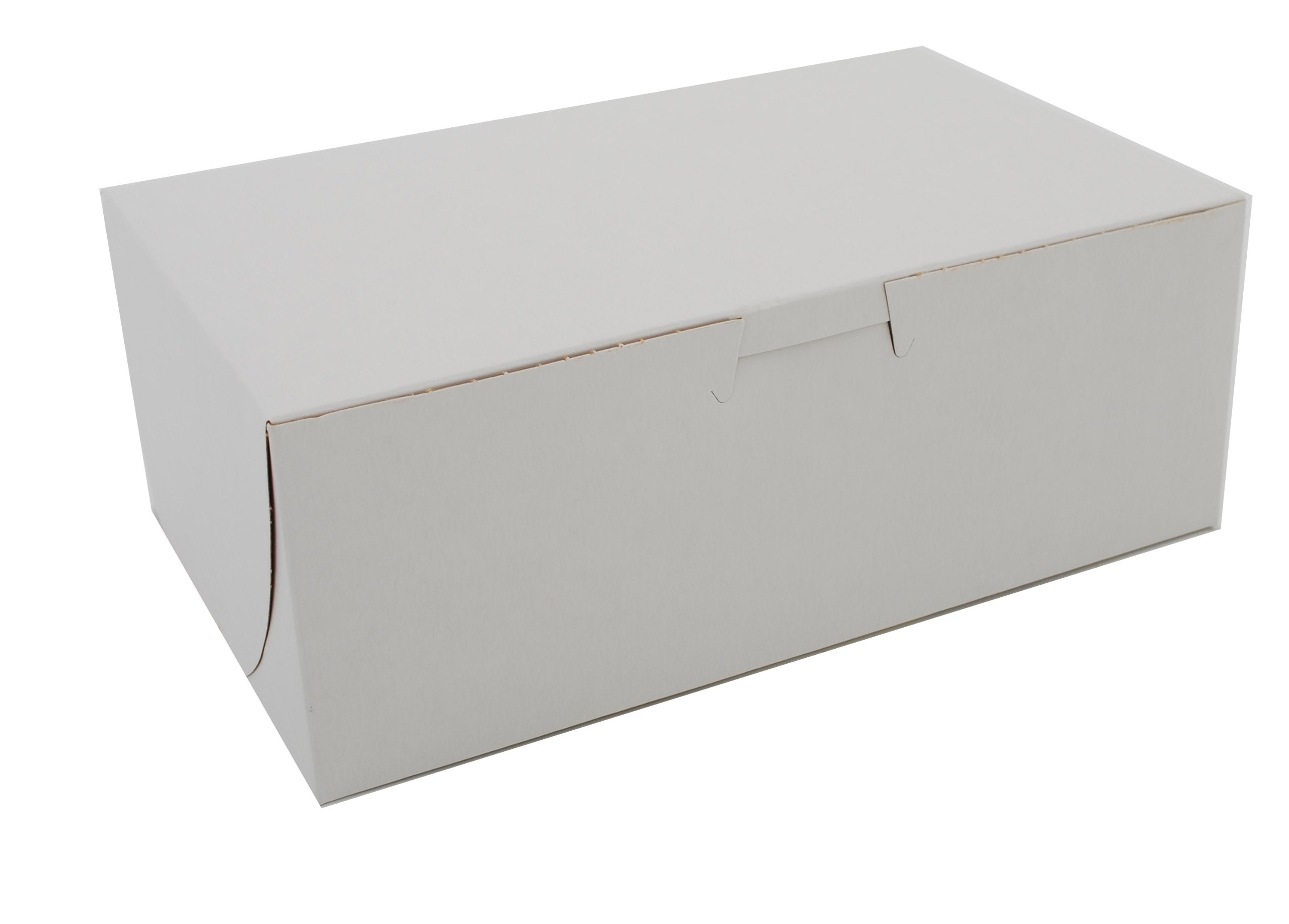 Southern Champion Tray 0925 Premium Clay Coated Kraft Paperboard White Non-Window Lock Corner Bakery Box, 8 Length X 5 Width