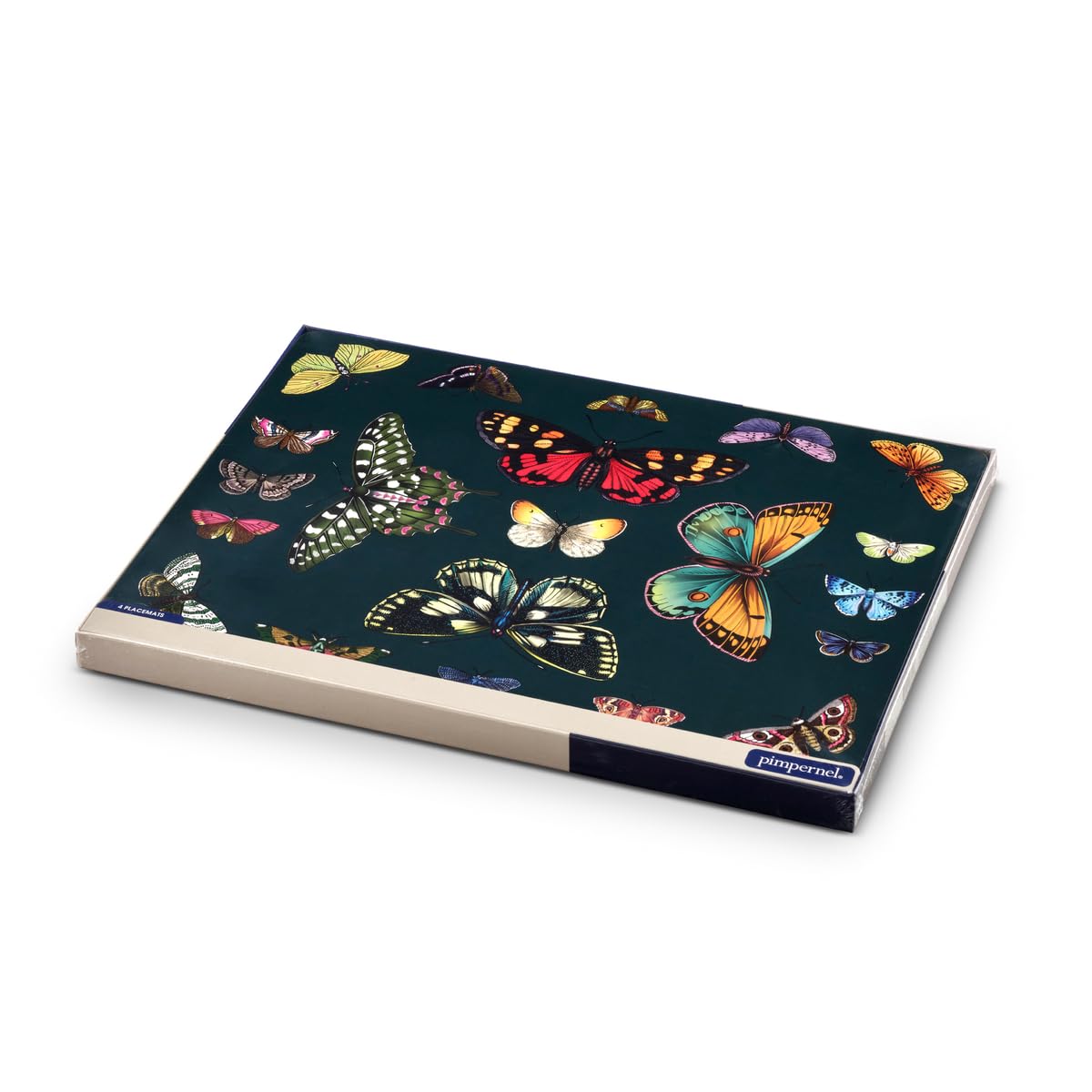 Portmeirion Botanic Garden Harmony Placemats Set of 4, Cork, Stain & Heat Resistant, 15.7" x 11.7", Multicolored Dining Decor