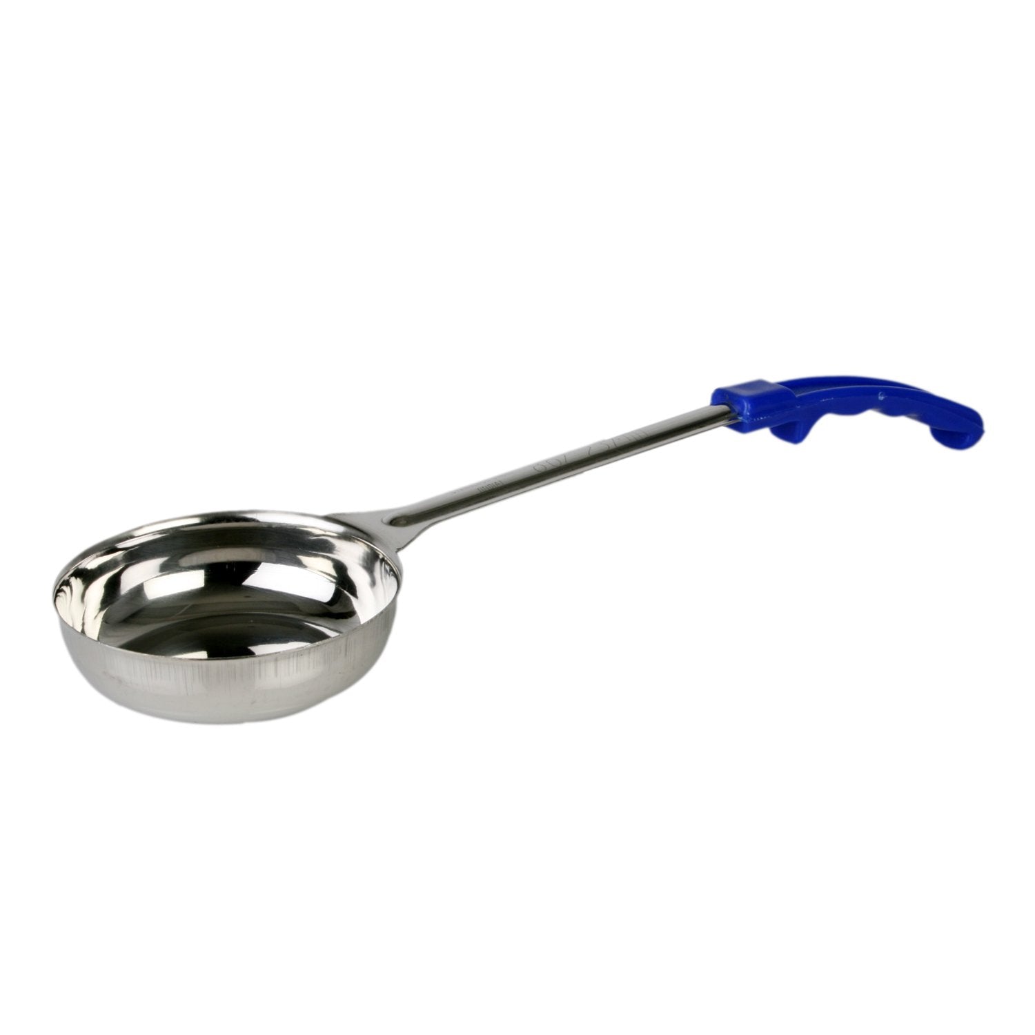 Thunder Group Solid Portion Controller 1Piece Construction Ladles with Plastic Blue Handle, 8Ounce