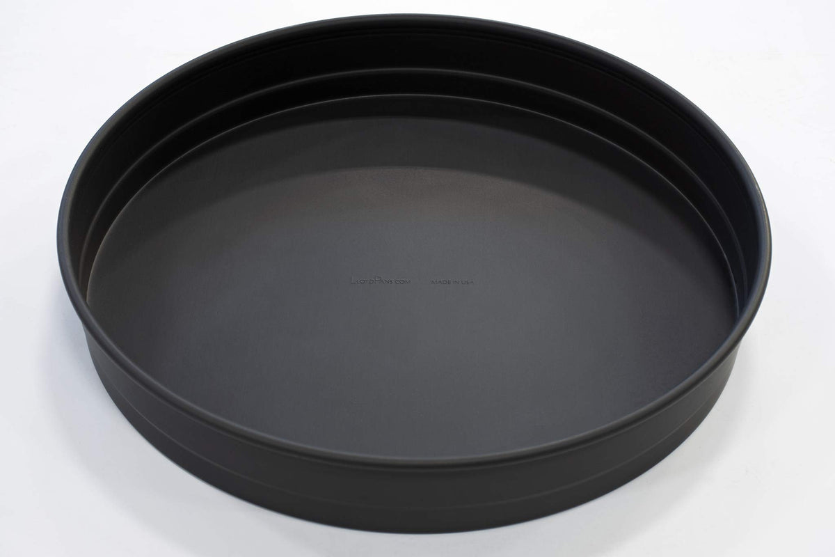 Lloydpans Chicago Style Deep Dish Stacking Pizza Pans, Pre-Seasoned Tuff Kote (1, 16 X 2.25 Inch)