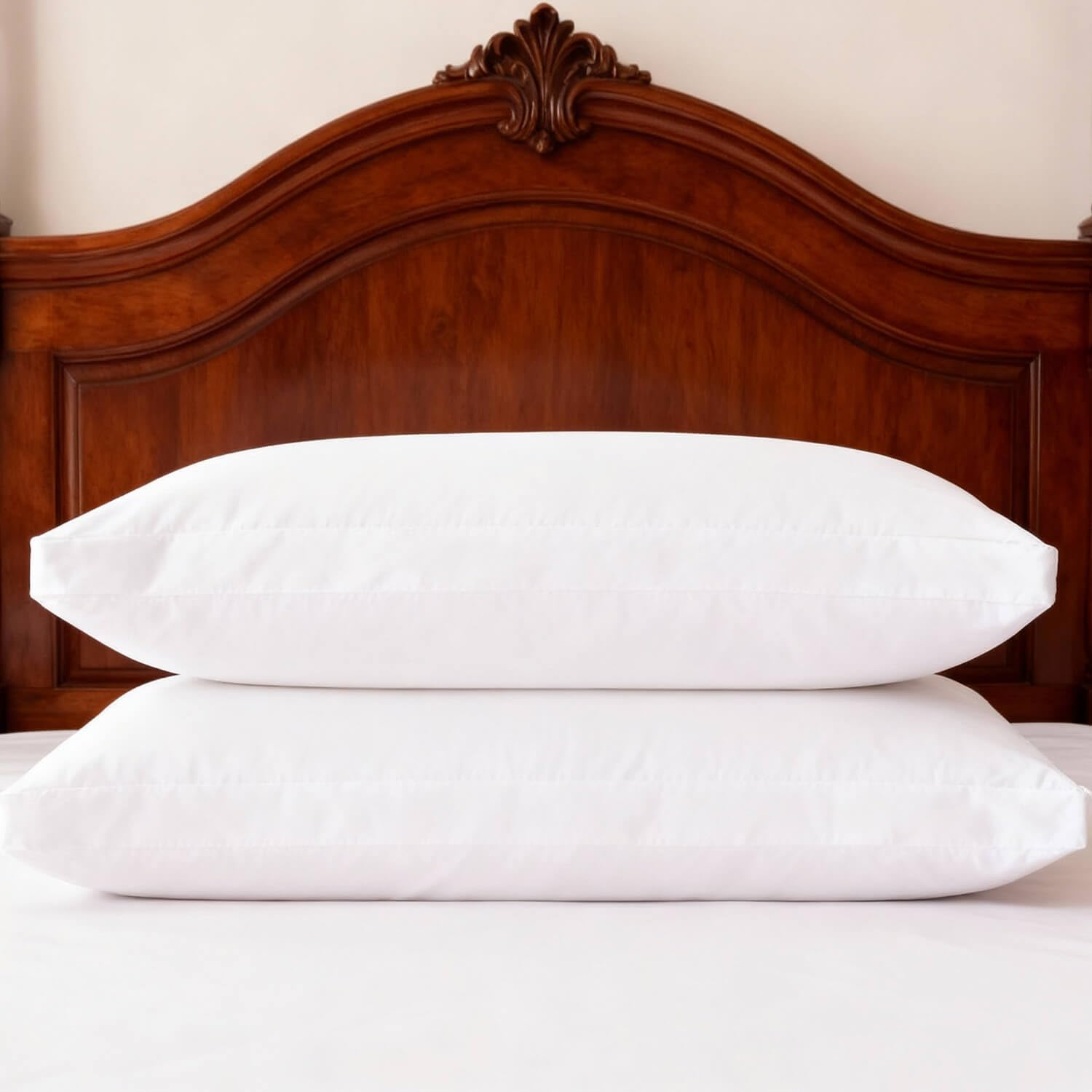 Firm Bed Pillows Standard Size Set Of 2 Side Sleeper Pillow For Adults Sleeping Hotel Thick White 20X26 Inches