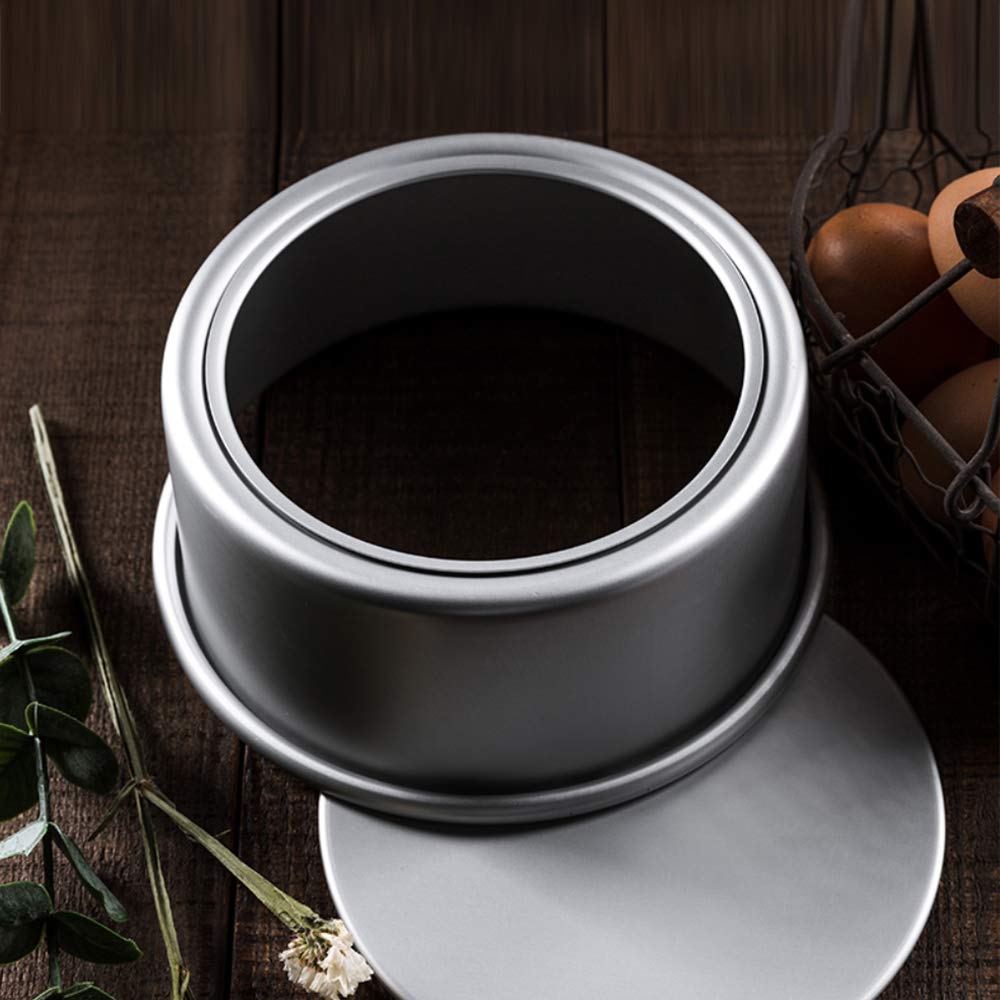 Oukeyi 10 Inch Round Cheesecake Pan,Aluminum Round Cake Panwith Removable Bottom, Anodized Aluminum Chiffon Cake Mold Baking Pan