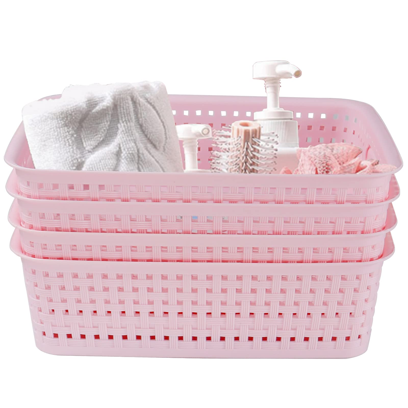 8 Pack Small Pantry Organization And Storage Bins - Household Organizers For Laundry Room, Bathrooms, Bedrooms, Kitchens, Cabine