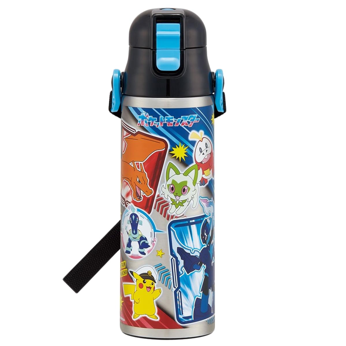 Skater SDC6NA Childrens Stainless Steel Water Bottle, Direct Drinking, 18.9 fl oz (580 ml), Pokemon 24, Cold Insulation Dedica