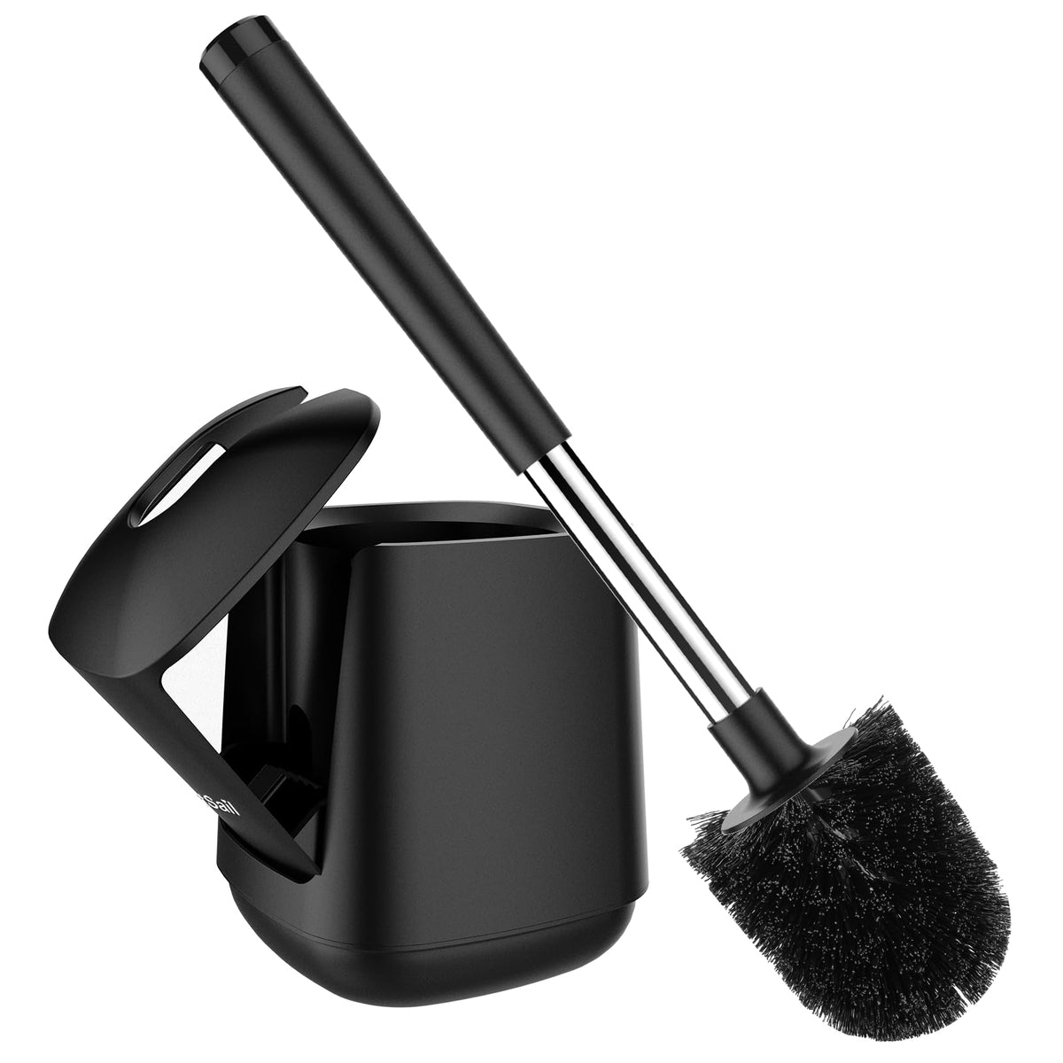 Setsail Toilet Brush And Holder, Automatic Toilet Bowl Brushes For Bathroom Ventilated Toilet Brush For Toilet Scrubber Cleaning