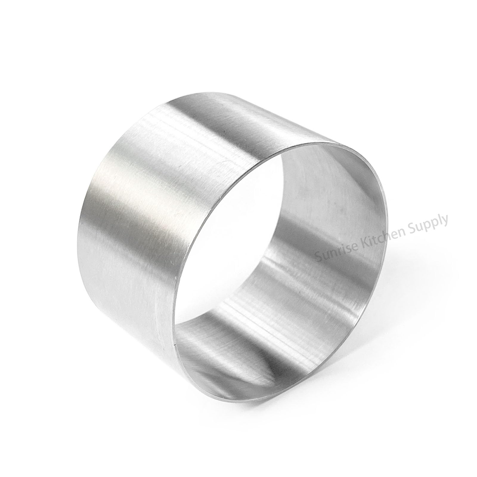 Sunrise Kitchen Supply Plating Forms Stainless Steel Ring Mold Set (3.5'' X 2'' & 3'' X 1.75'') 4 Count