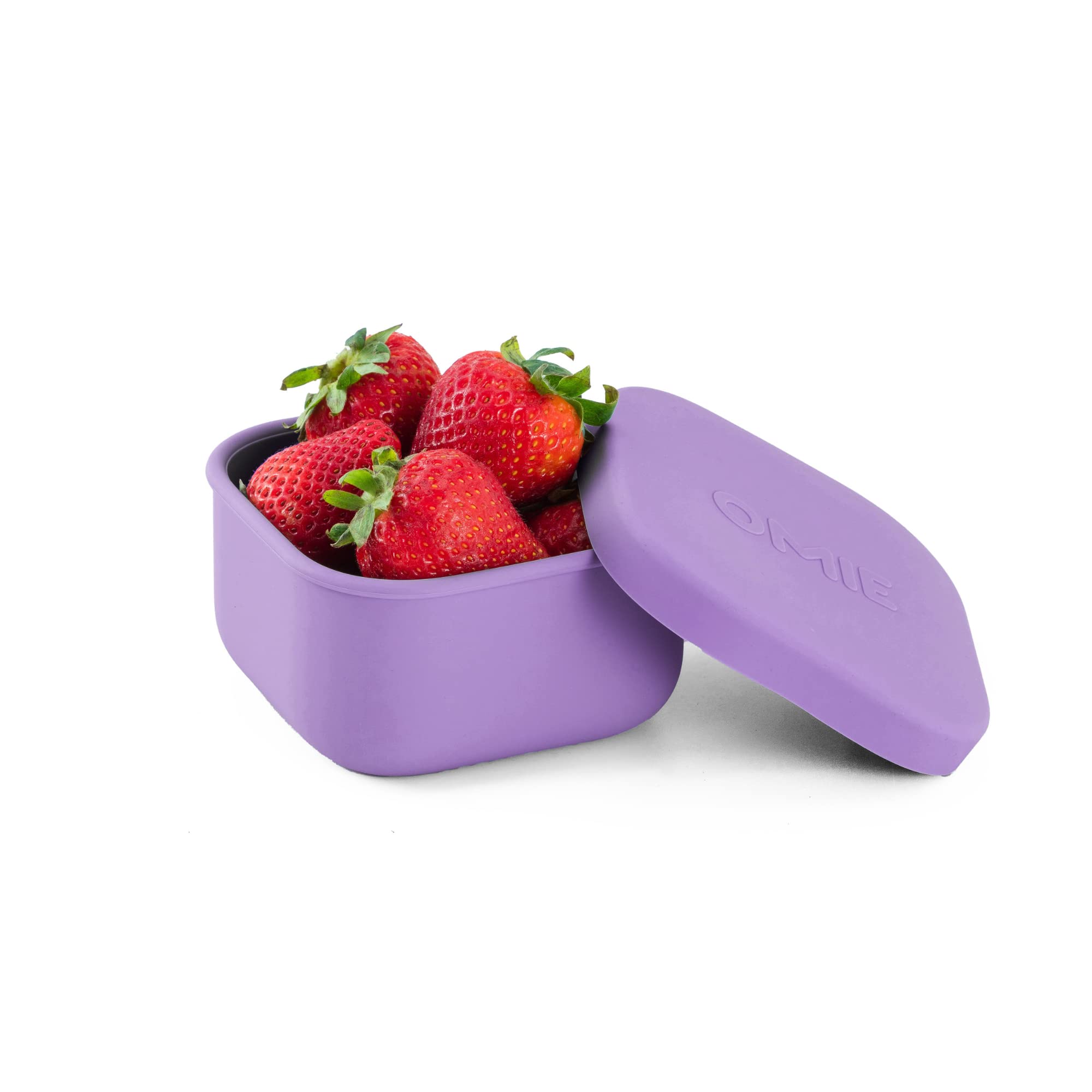 OmieBox Silicone Leakproof Snack Containers To Go, Food Storage Containers with Lid, School Lunch Bento Container - BPA Free, Ai