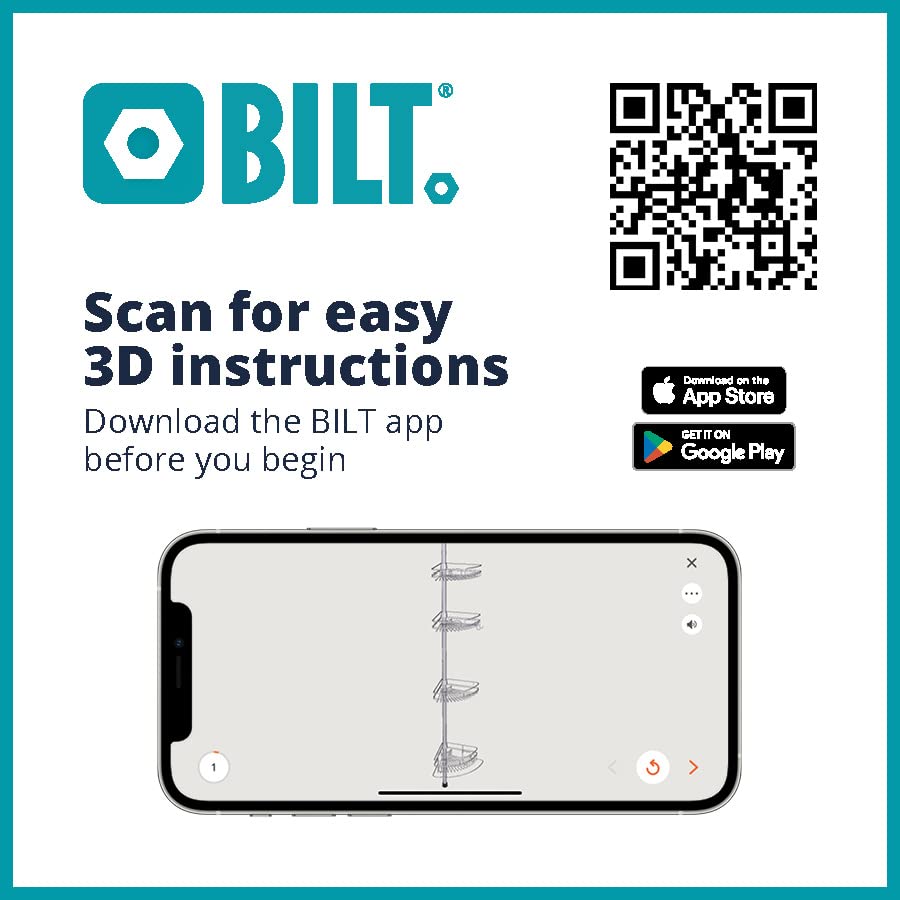 Zenna Home Tension Pole Shower Caddy, Rust Resistant, Corner Caddy With 3 Bathroom Storage Shelves And Soap Tray, Adjusts From 6