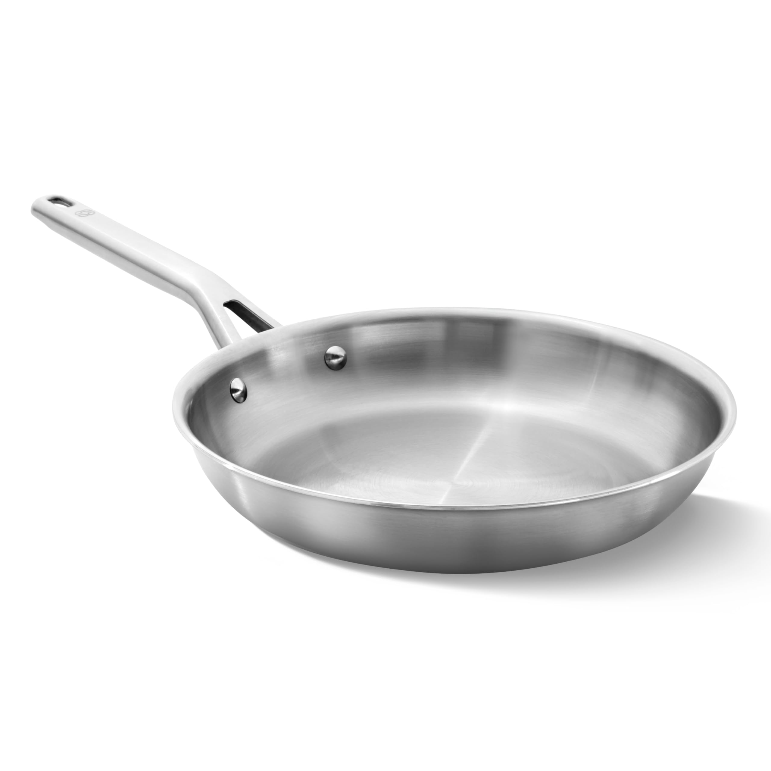 Calphalon Premier Brushed 5-Ply Stainless Steel Cookware w/Turbo Heat Tech 10 Fry Pan, Induction, Oven Safe 450F, Silver
