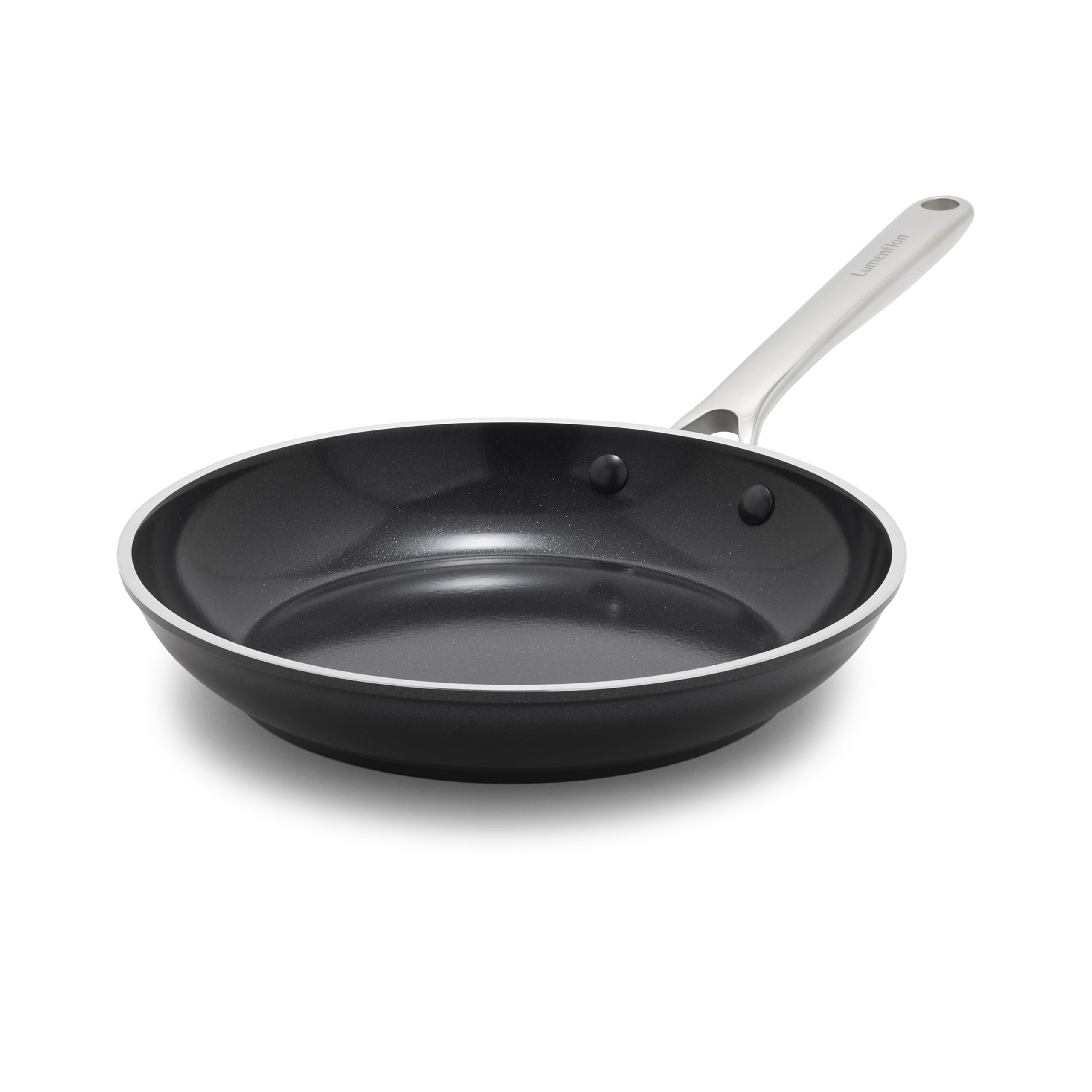 Lumenflon Orfeo 9.5 Nonstick Frying Pan, Made In Italy, Diamond Ceramic Pfas-Free Cookware, Induction Ready, Scratch Resistant, 