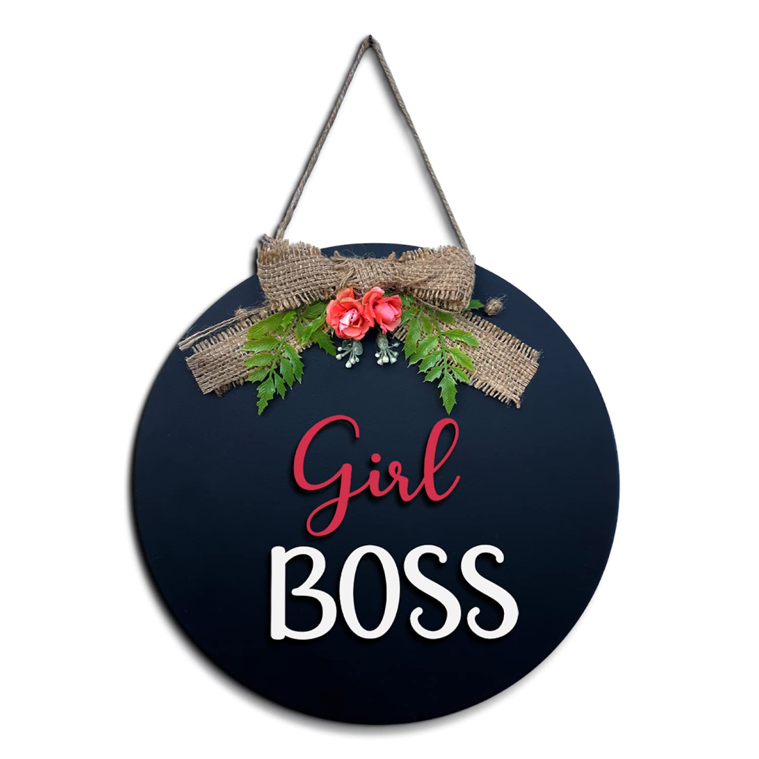 Chalk My Theme Girl Boss Decor Frames Wall Hanging Frame Board For Unique Birthday Gifts For Women And Girls | Girls Room Decora