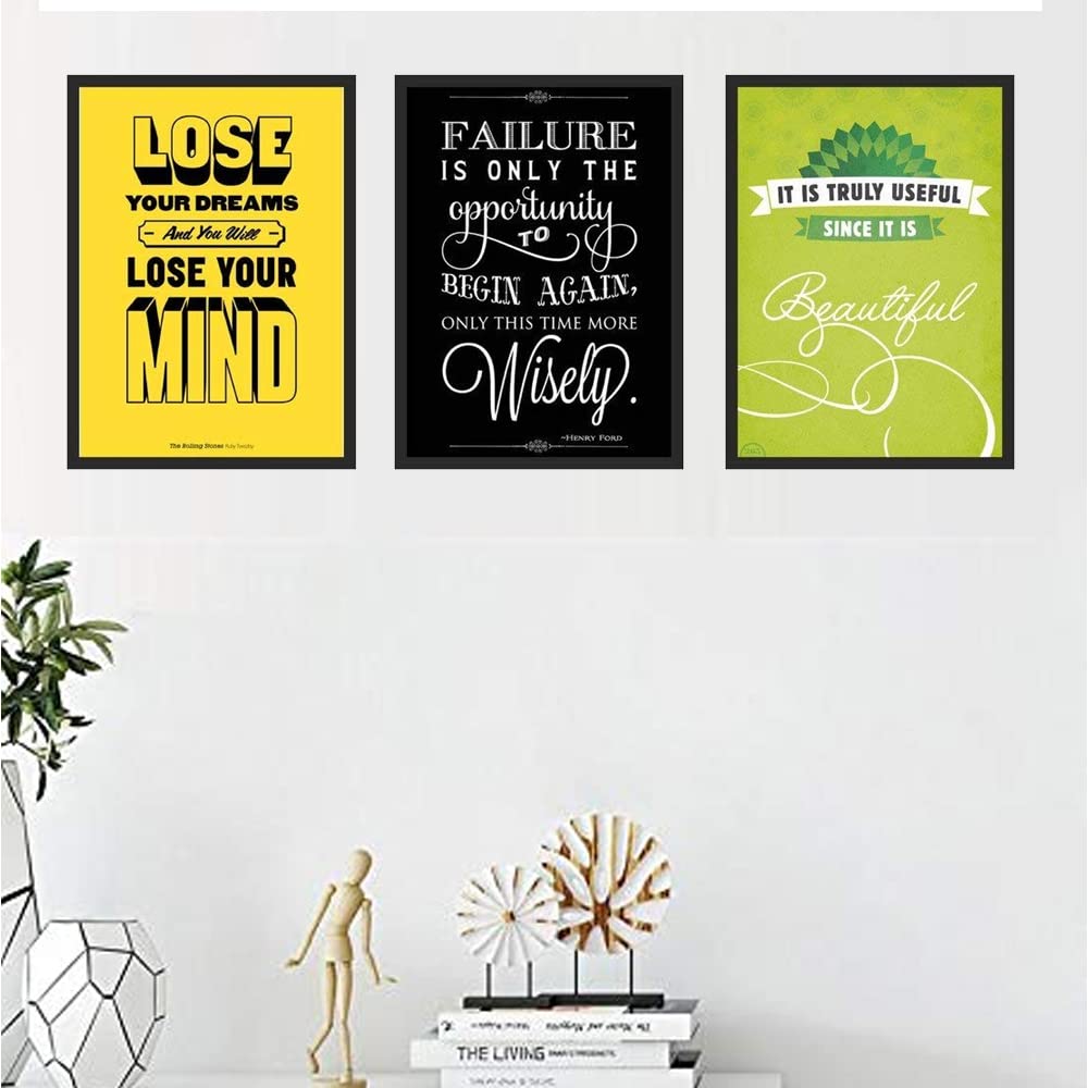 Go Hooked Paper Digital Wall Painting/Hanging Art/Decals/Home Decor/Gift Item (20.32 Cm X 30.48 Cm, 3 Frames, 8X12Set42)