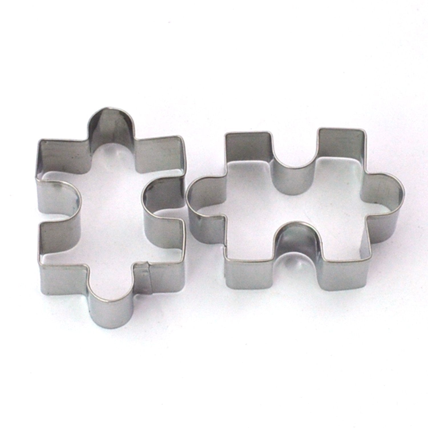 Gxhuang Game Puzzles Cookie Cutter Set - 2Pieces - Stainless Steel
