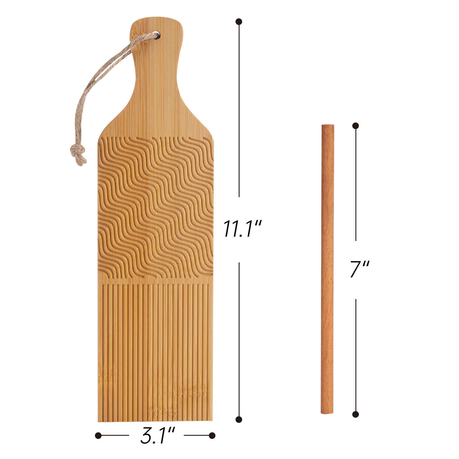 Gnocchi Board Hand Crafted Gnocchi Paddle With Garganelli Stick Maveite Cavatelli Pasta Maker Pasta Board Gnocchi Ridges Roller