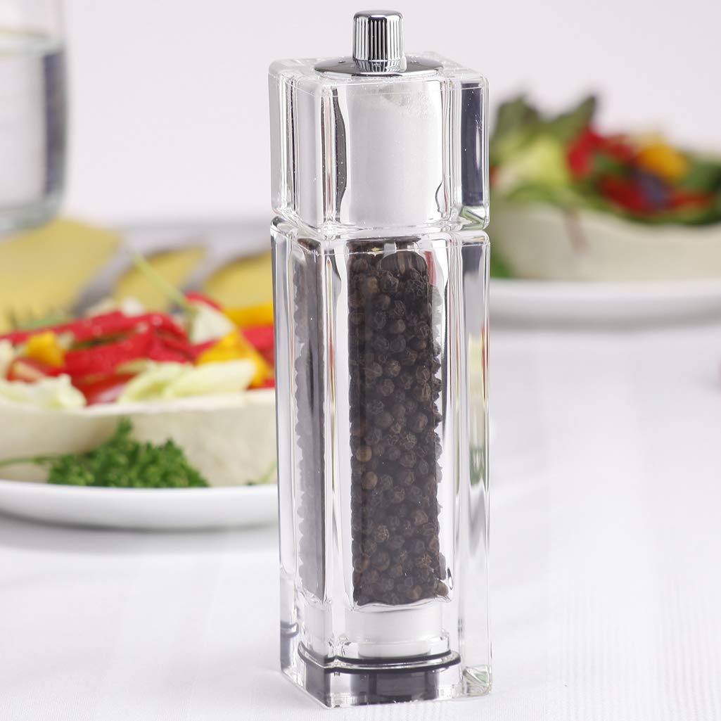 Chef Specialties 6.5 Inch Gem Combo Pepper Mill And Salt Shaker