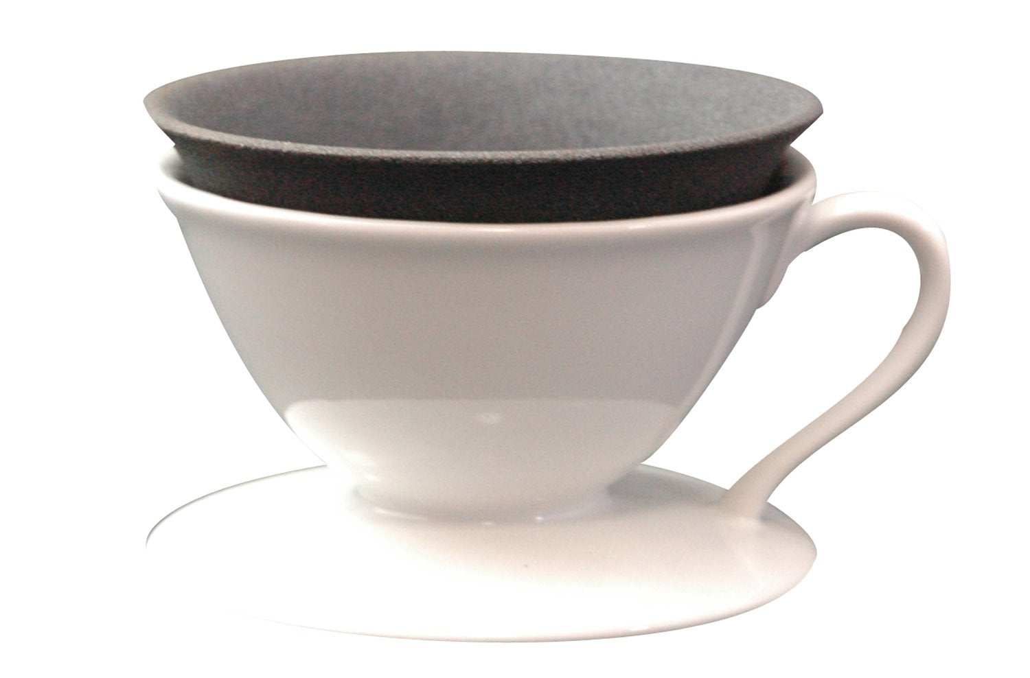 New Porcelain Ceramic Filter (With Dripper) White B028 (Japan Import)