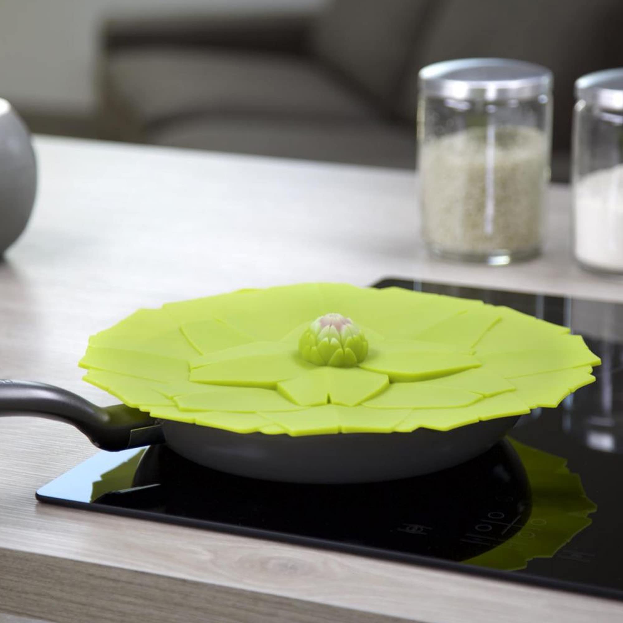 Charles Viancin - Artichoke Silicone Lid For Food Storage And Cooking - 11''/28Cm - Airtight Seal On Any Smooth Rim Surface - Bp