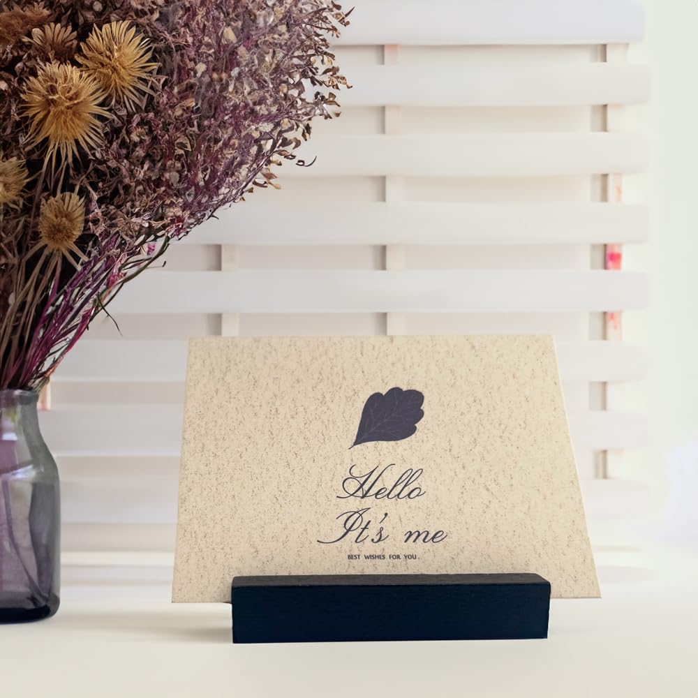 Fanxiya Place Card Holders, Wood Table Number Holders For Menu, Wooden Card Holder