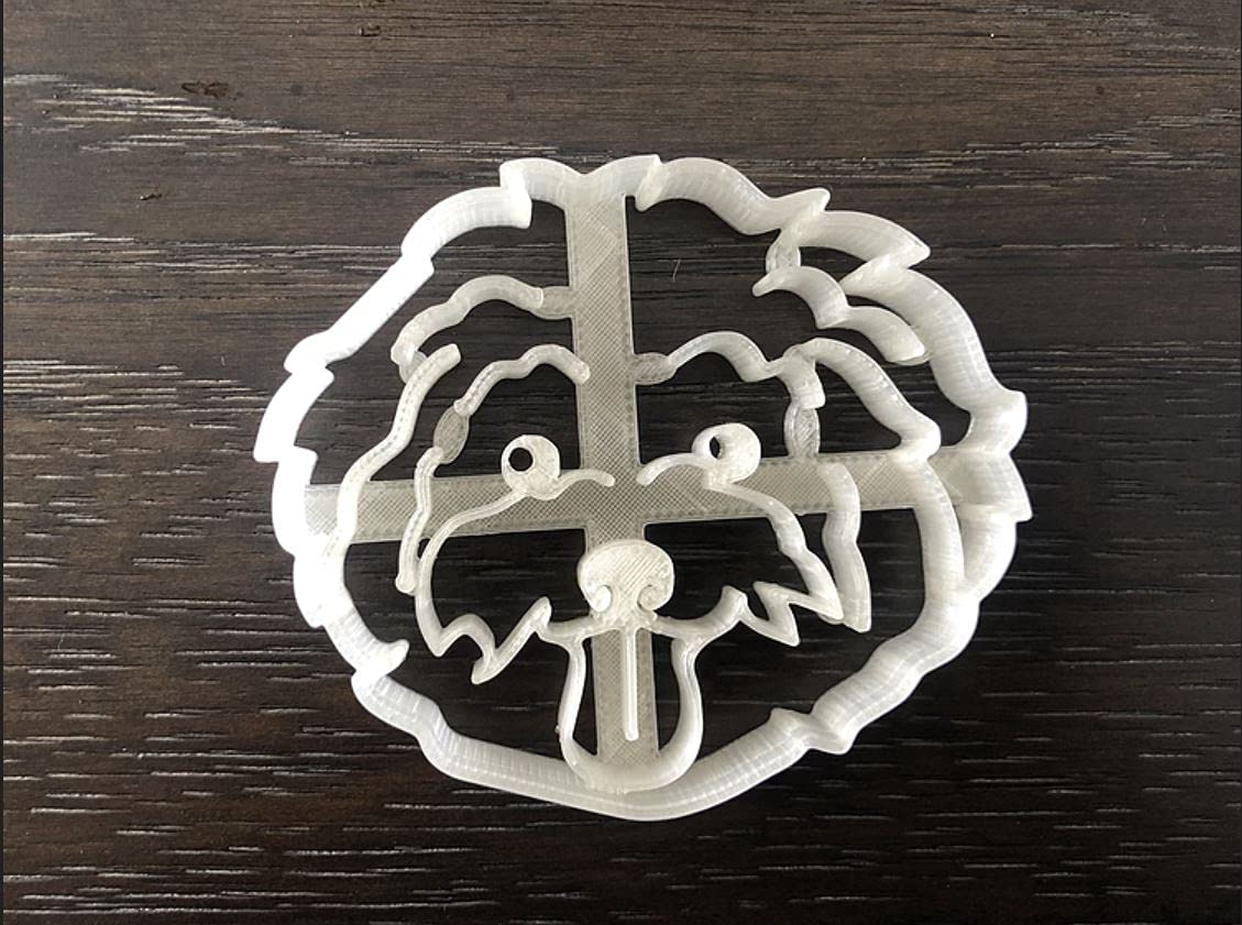 Bichon Frise Cookie Cutter And Dog Treat Cutter - Face - 3 Inch
