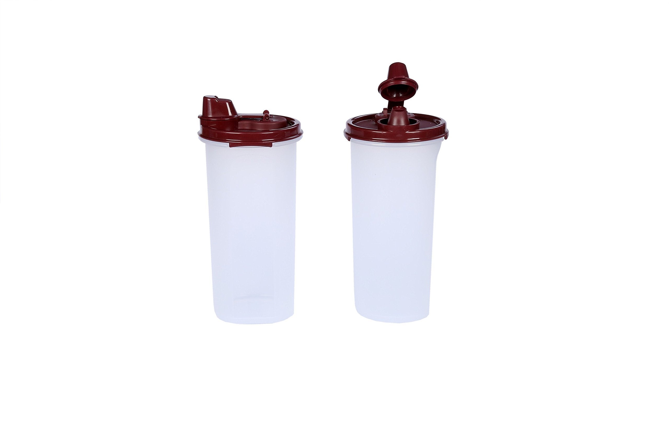 Signora Ware Easy Flow Plastic Bottle Set, 650 Ml, Set Of 2, Maroon