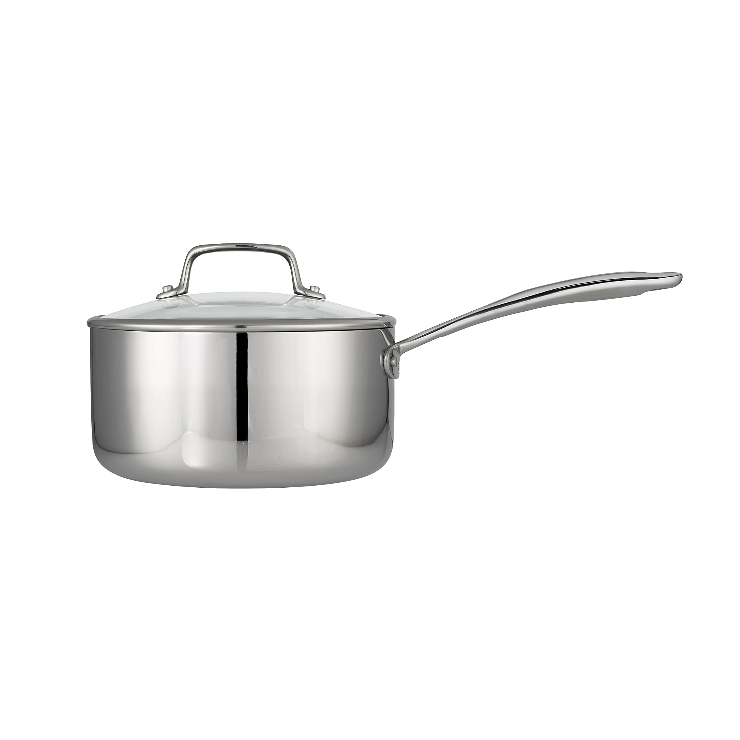 Tramontina Covered Sauce Pan Tri-Ply Clad (3 Qt), 80116/035Ds