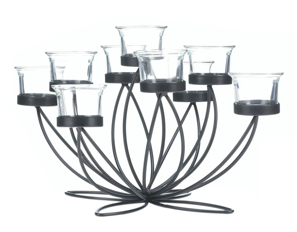 Home Decor Iron Bloom Candle Centerpiece