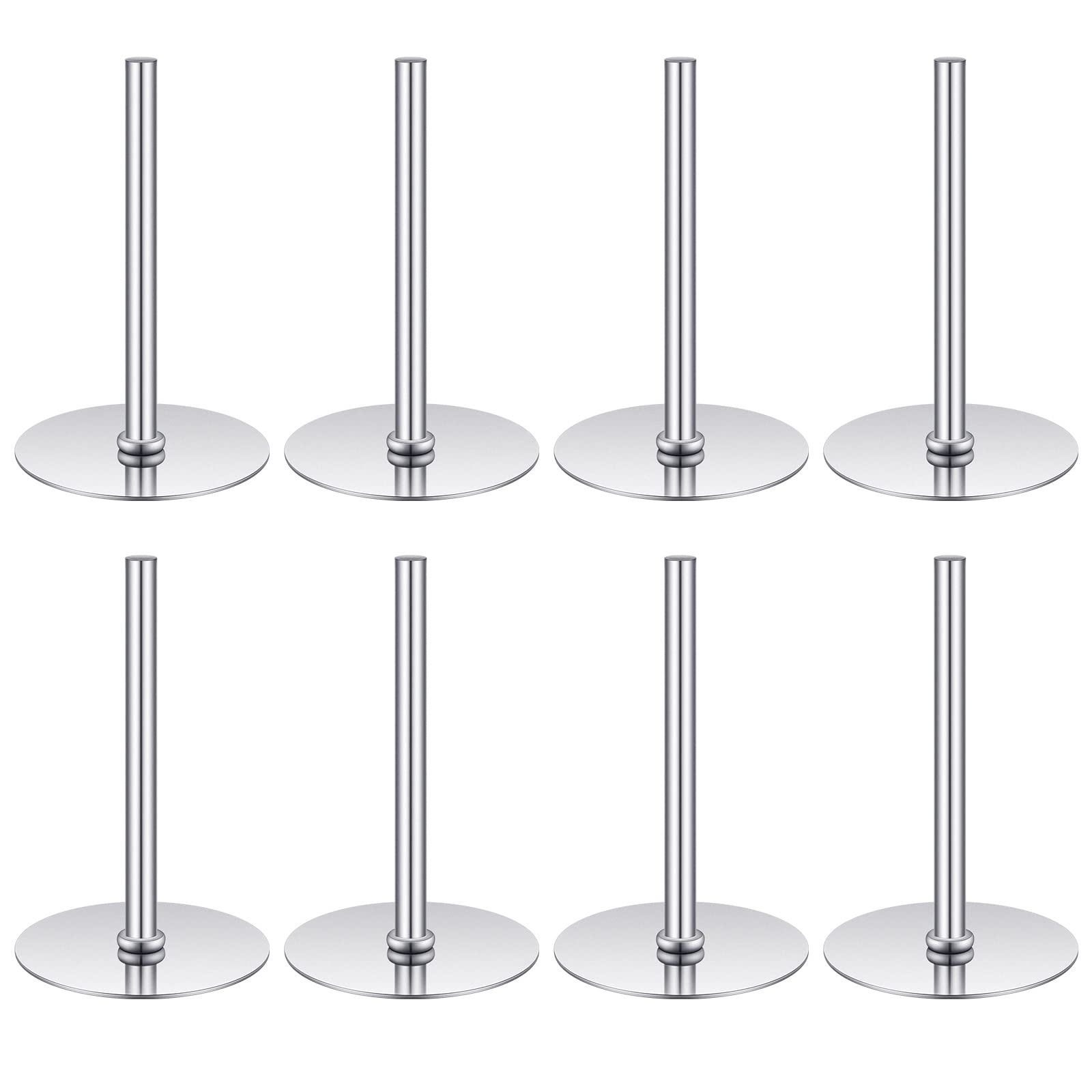 8 Pieces Cake Heating Core For Baking Cakes Stainless Steel Heating Rod 2 Inches Silver Heat Rod For Cakes Decorating Supplies B