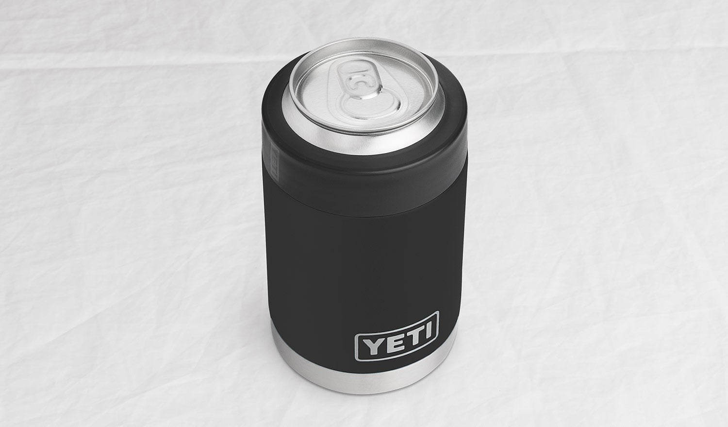 Yeti Rambler Vacuum Insulated Stainless Steel Colster, Black Duracoat