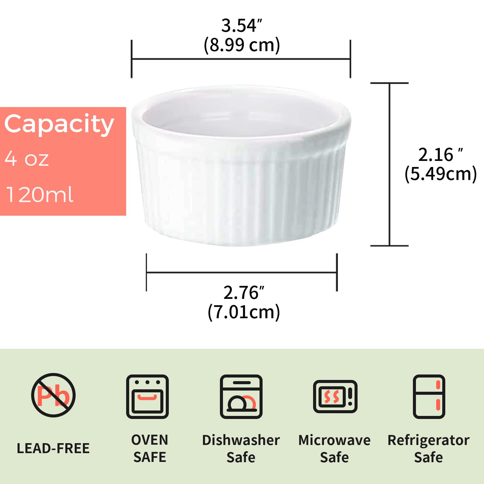 Luvan 4 Pieces Butter Warmers,Butter Warmers For Seafood With 20 Pieces Tealight Candles,Ceramic Butter Warmer Set For Chocolate