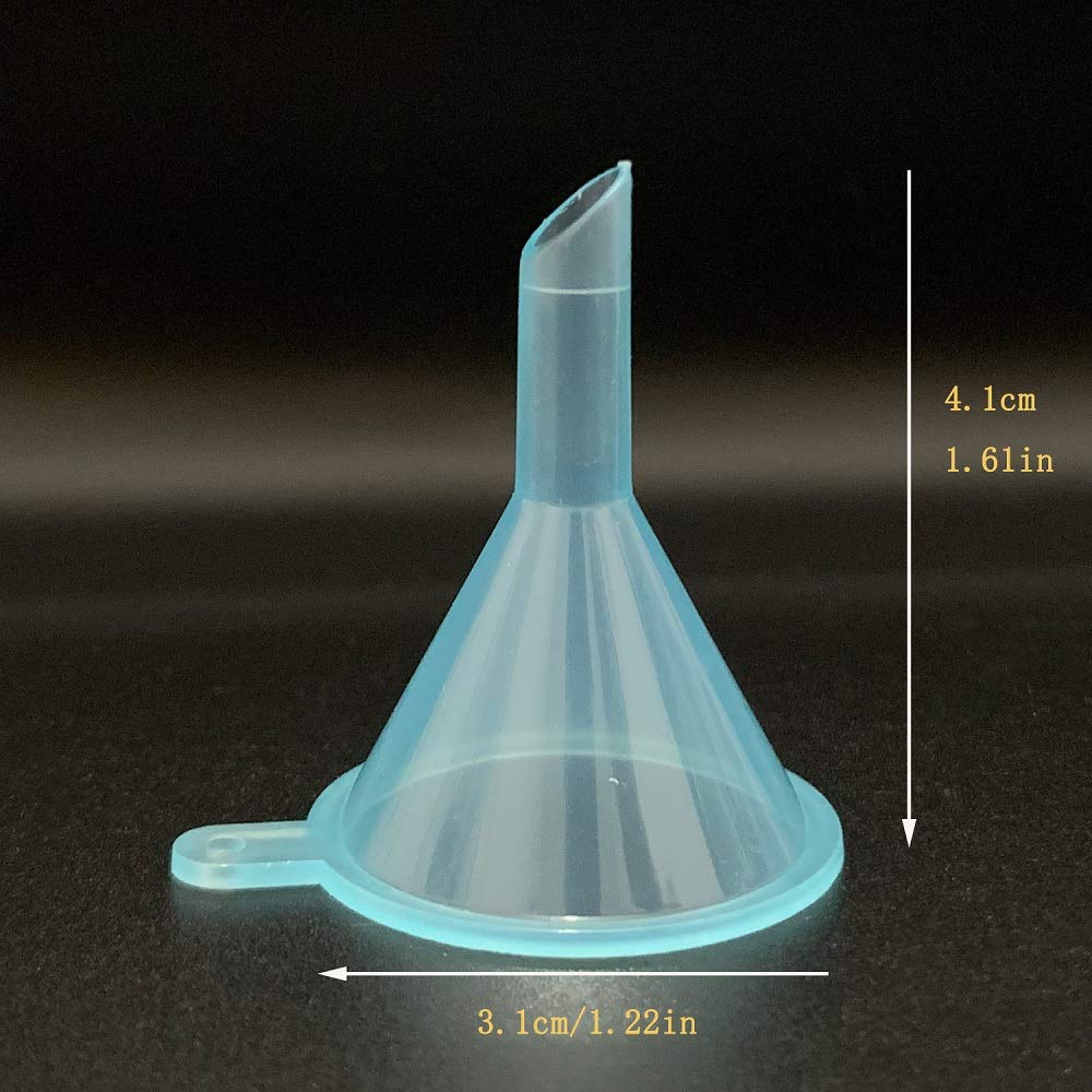 Refillable Cosmetic Containers Funnels  Funnels for Filling Bottles of Lotion  Water  Essential Oils  Lotions  Shampoo  Conditions  Cleaning Products  Pink  Clear  Blue