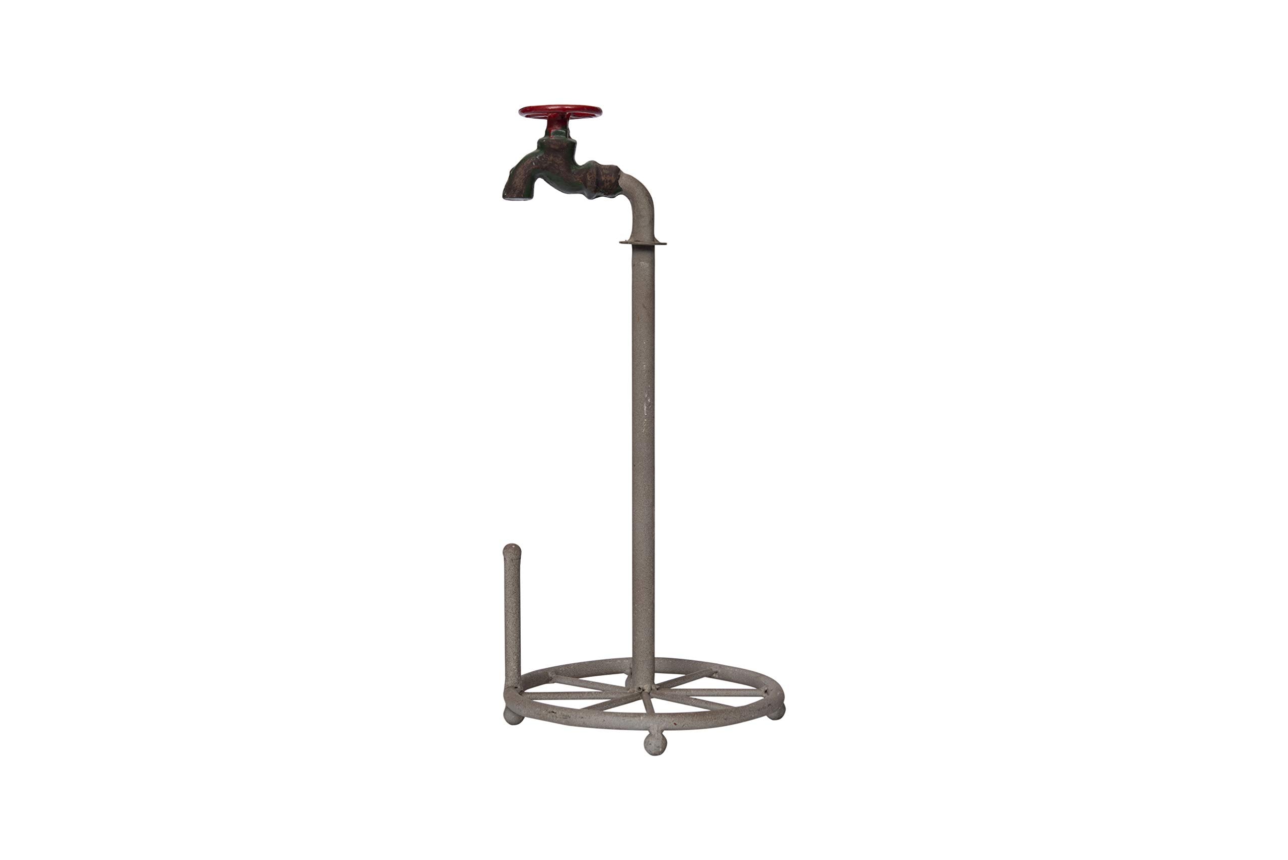 Creative CoOp Rustic Metal Faucet Paper Towel Holder