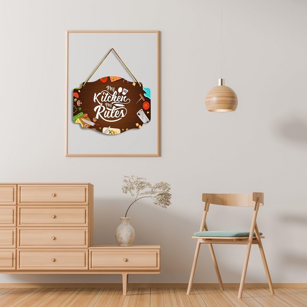 Positive Vibe Lifestyle Kitchen Wall Hanging for Home Decoration Wall Decoration For Dining Area Kitchen Hanging Decorative Item