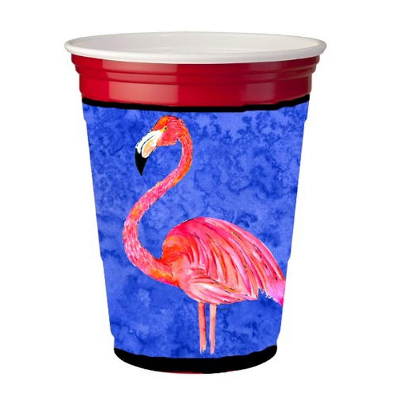 Bird - Flamingo  Red Solo Cup Beverage Insulator Hugger
