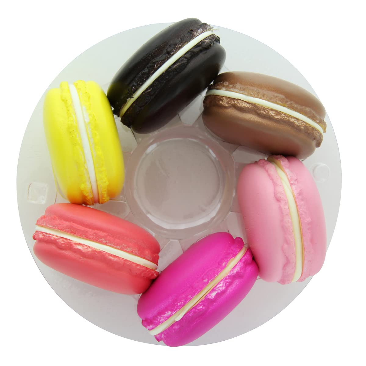 Packnwood-Pk210Macyns7Rd-Macarons Cookies-Macaron Storage Case-Small Round Plastic Case-Cookie Boxes Bulk - Round Macaron Insert