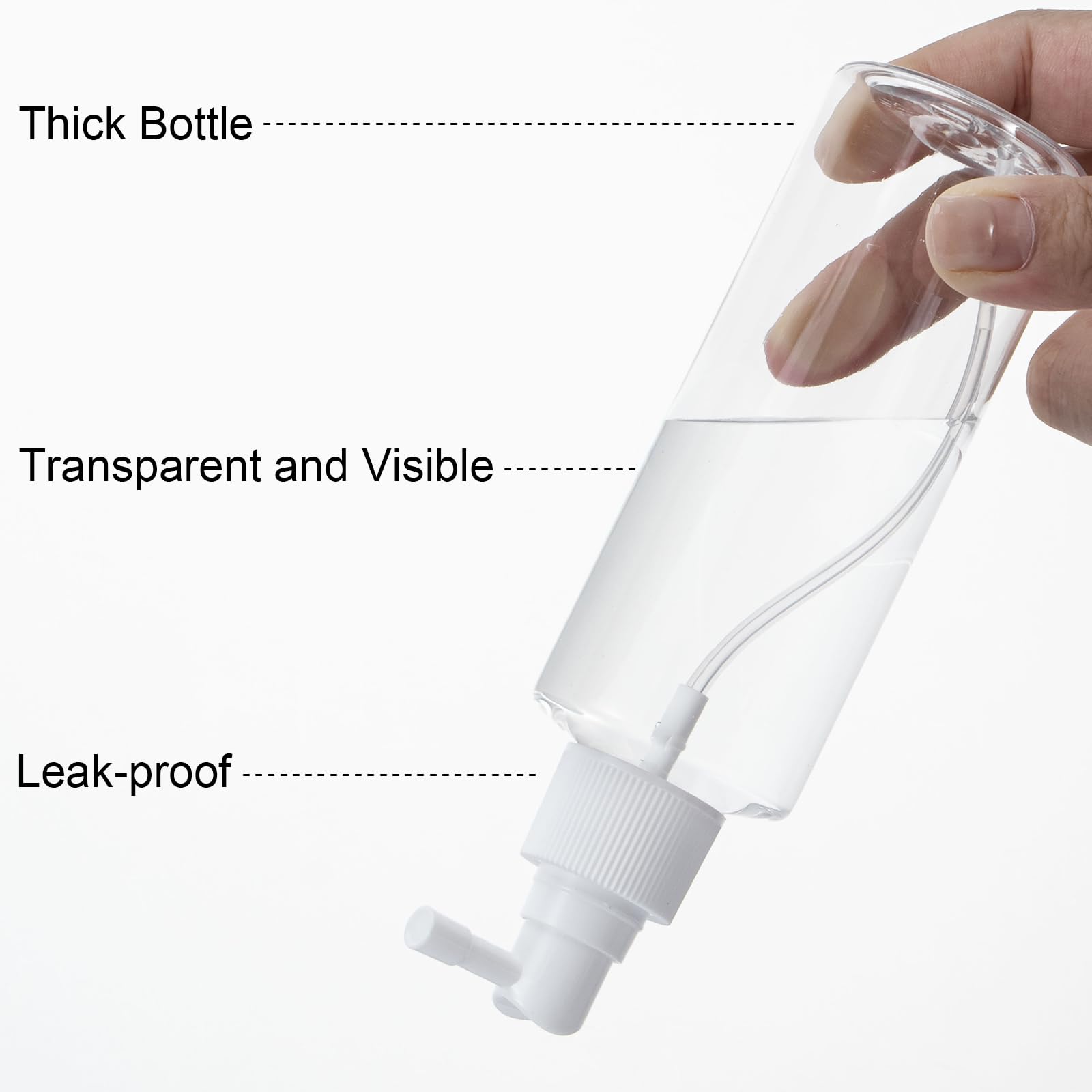 Yebeauty 6 Pack Refillable Travel Size Spray Bottle Plastic Empty Fine Mister Small Spray Bottles With Tight Cap Long Mouth Tsa
