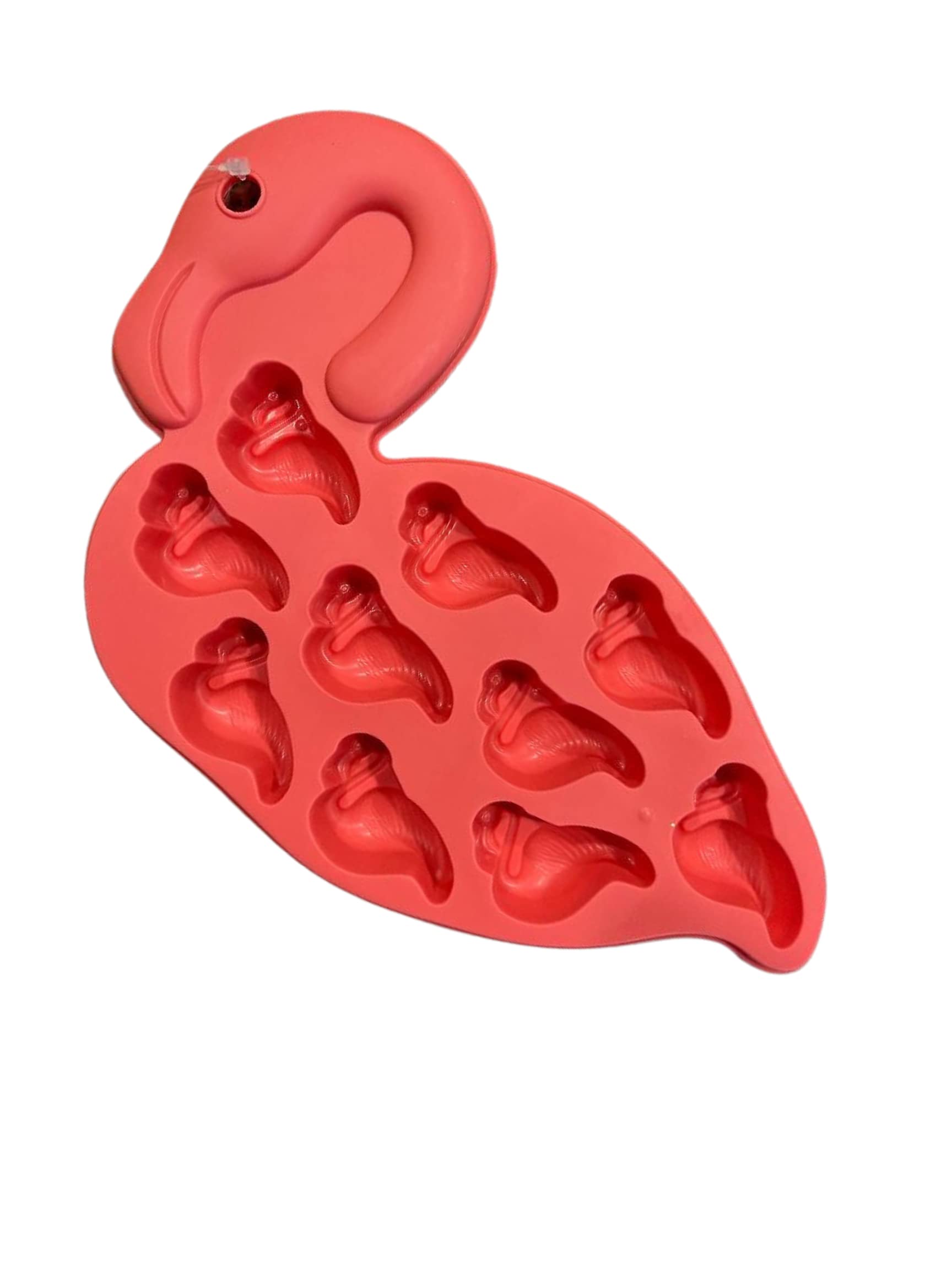 Fun Summer Reusable Flamingo Ice Tray, Chocolate Mold, Candy Mold, Gummy Mold, Jello Mold, Crayon Mold, Soap Mold, Etc. - (Bpa F