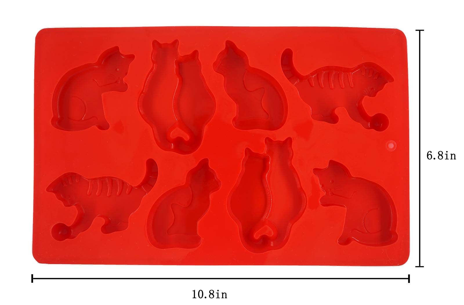 Lywuu Cat Shaped Silicone Ice Cube Molds And Tray Jelly Biscuits Candy Making Gelatin Setting Chocolate Molds