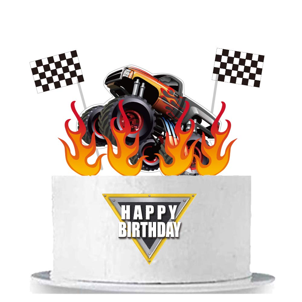Monster Truck Car Cake Topper Birthday Party Supplies