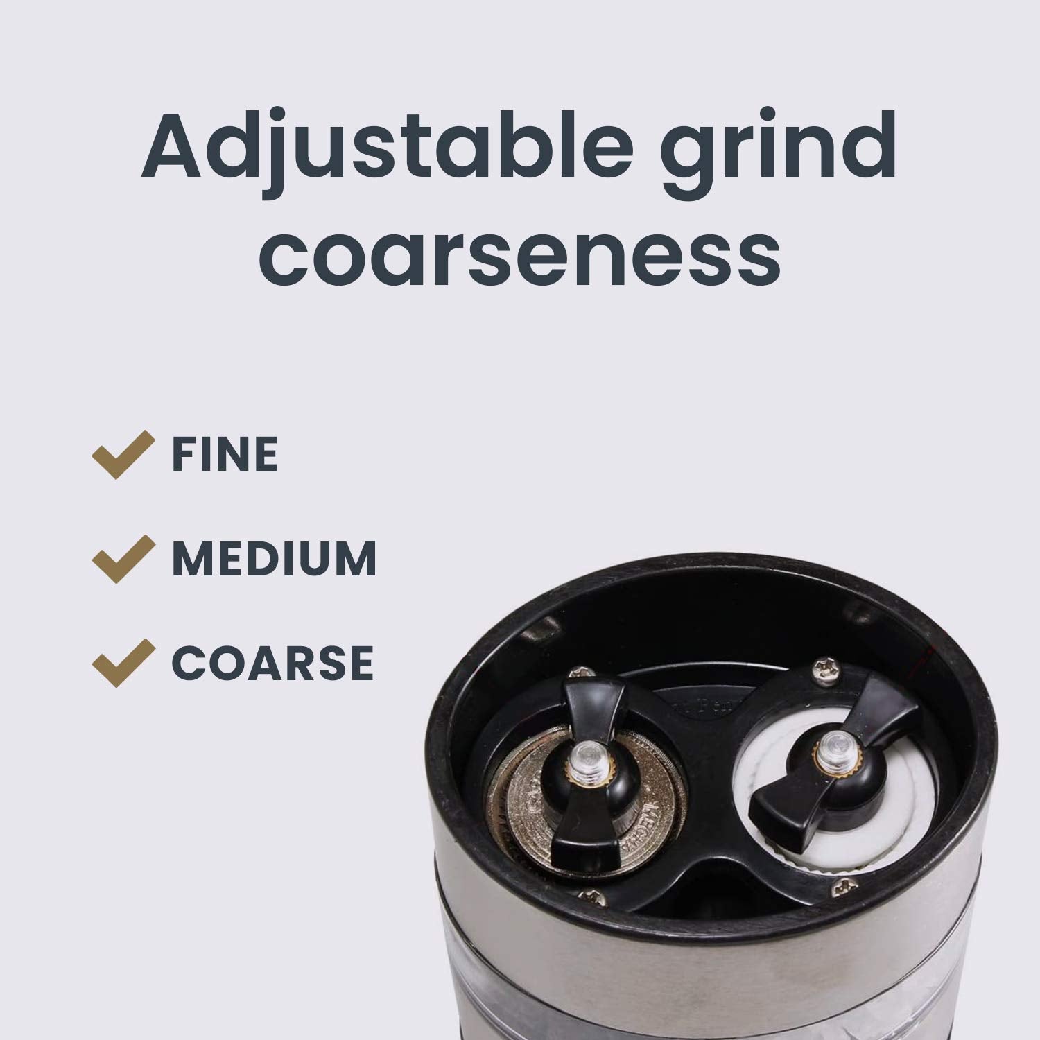 Olde Thompson Since 1944 Olde Thompson 4 Stainless Steel Pepper Salt Mill 2-In-1 Combo-5080-00, 4-Inch, Silver