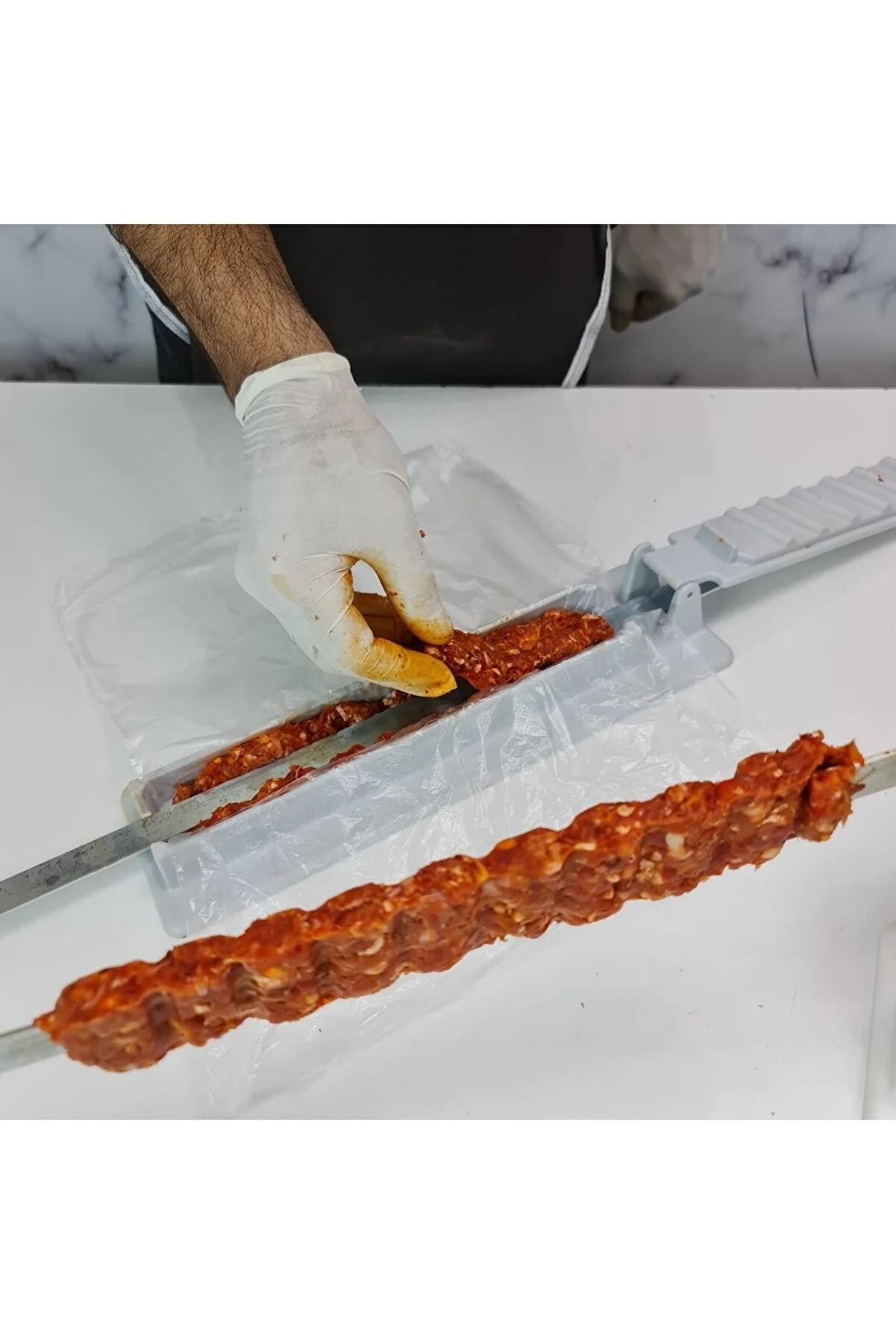 Kebapmatik Kebab Maker By Yes Way Kebab, Plastic Kebab Press, Manual Kabob Mould, Form Your Kofta Kebab Like A Traditional Chef