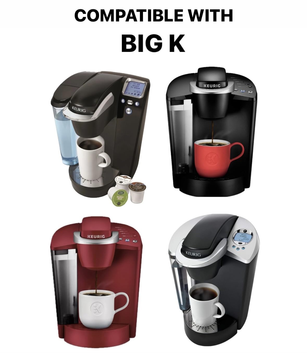 Simple Home Inspirations Cotton Cover Compatible With Coffee Brewing System (Big K, Snowscape Birds)