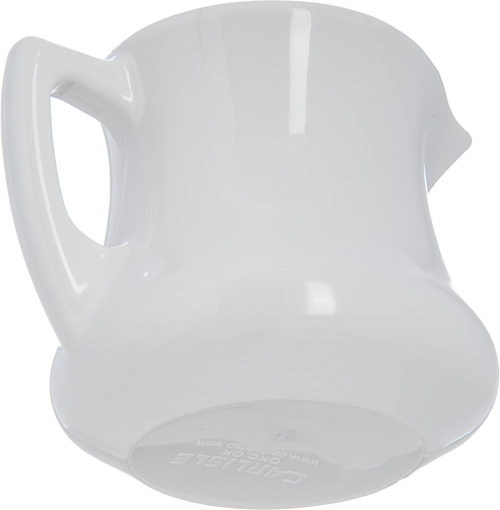 Carlisle Foodservice Products Creamer Pitcher For Restaurant And Kitchen, Plastic, 3 Ounces, White