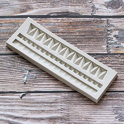 Cestony Cake Border Decoration Silicone Molds Flower Lace Grid Texture Embossing Mat Band Silicone Imprint Mold For Diy Cake Fon