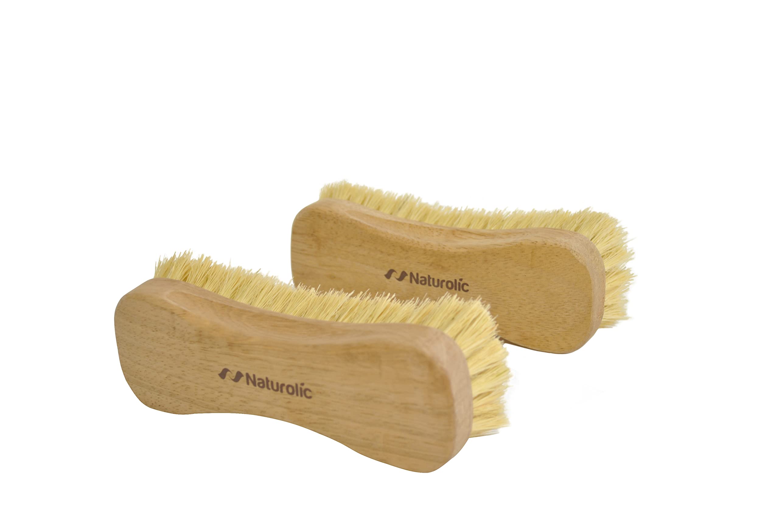 All-Natural Wooden Scrub Brush Set |Tampico Bristle Brush For Cleaning | Scrub Brushes For Cleaning | Floor, Tub, Kitchen, And C