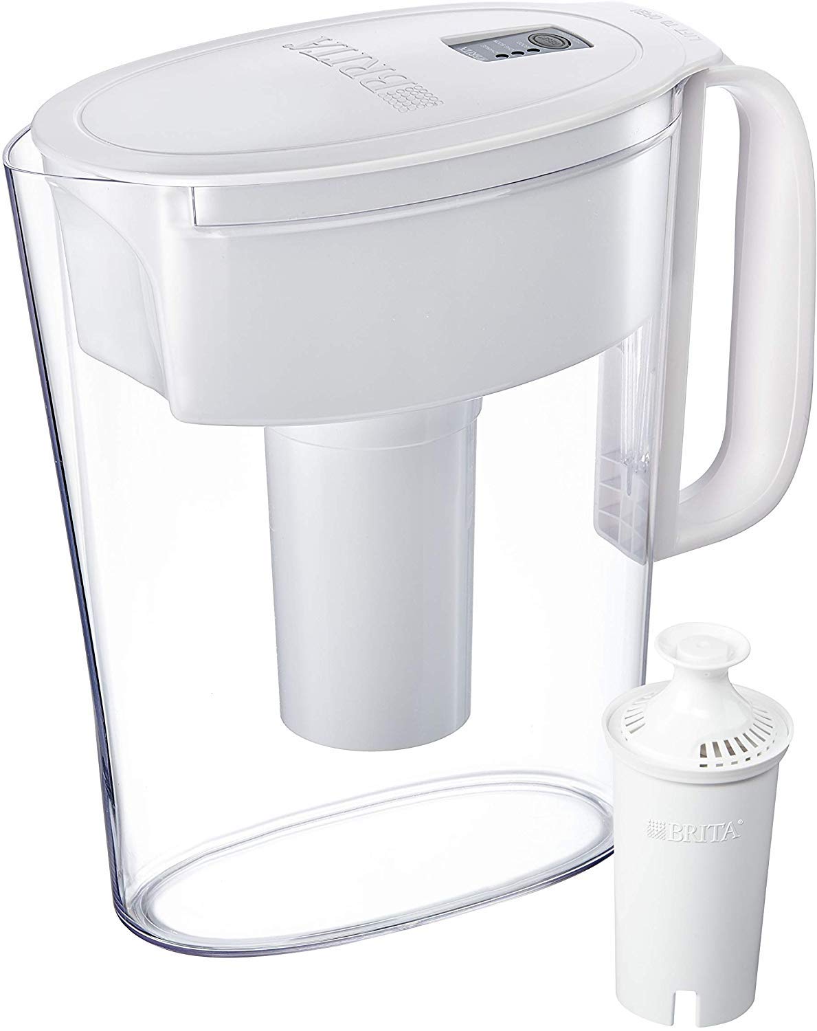 Brita Metro Water Filter Pitcher, Bpa-Free Water Pitcher, Replaces 1,800 Plastic Water Bottles A Year, Lasts Two Months Or 40 Ga