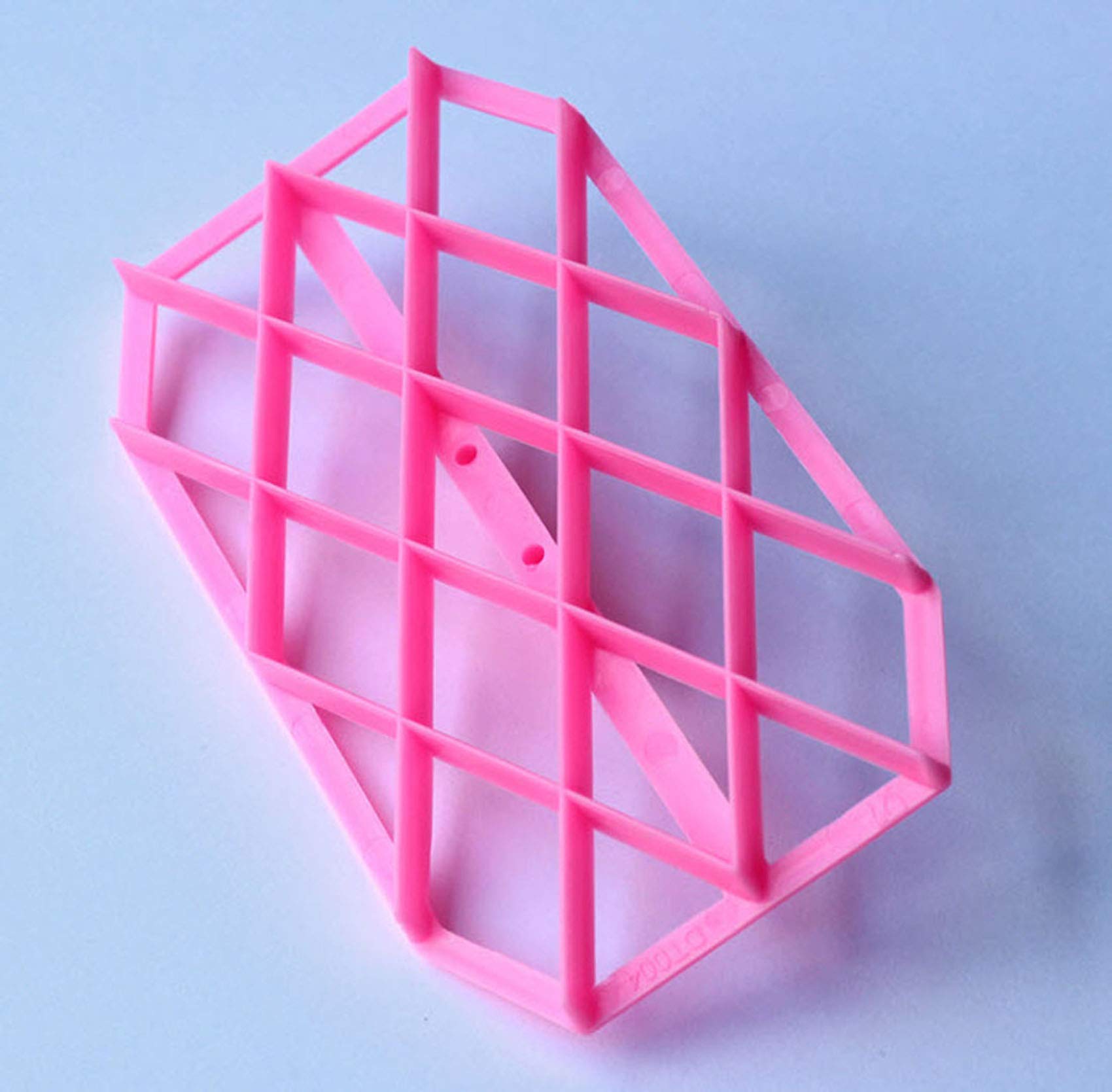 Zdywy Rhombus Diamond Shape Fondant Cake Mould Embosser Embossing Cutter Mold Stamp Tool - B