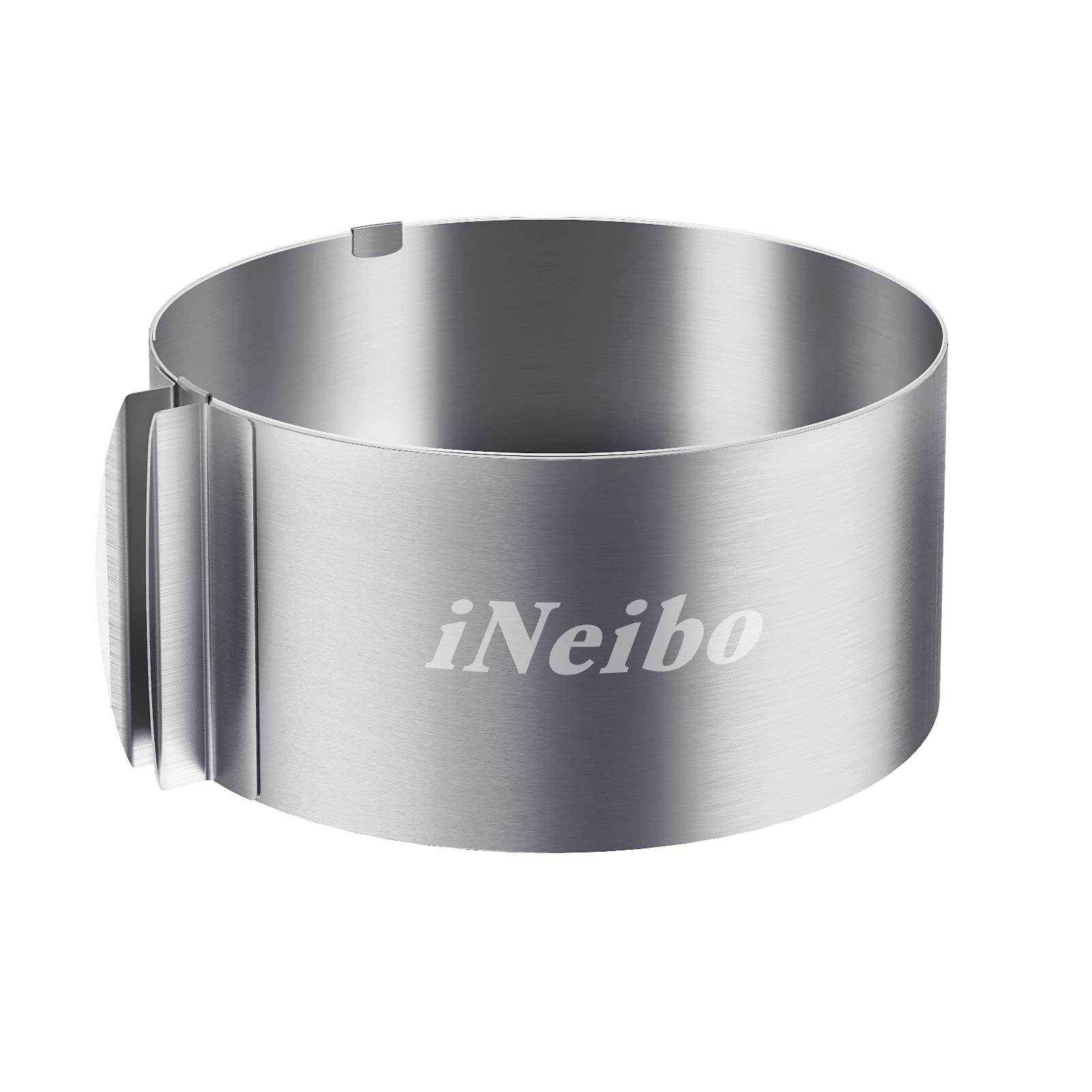 Ineibo Cake Ring, 6 To 12 Inch Adjustable Cake Mousse Mould Set, Stainless Steel Pastry Ring, Mousse Ring, Ring Mold For Baking